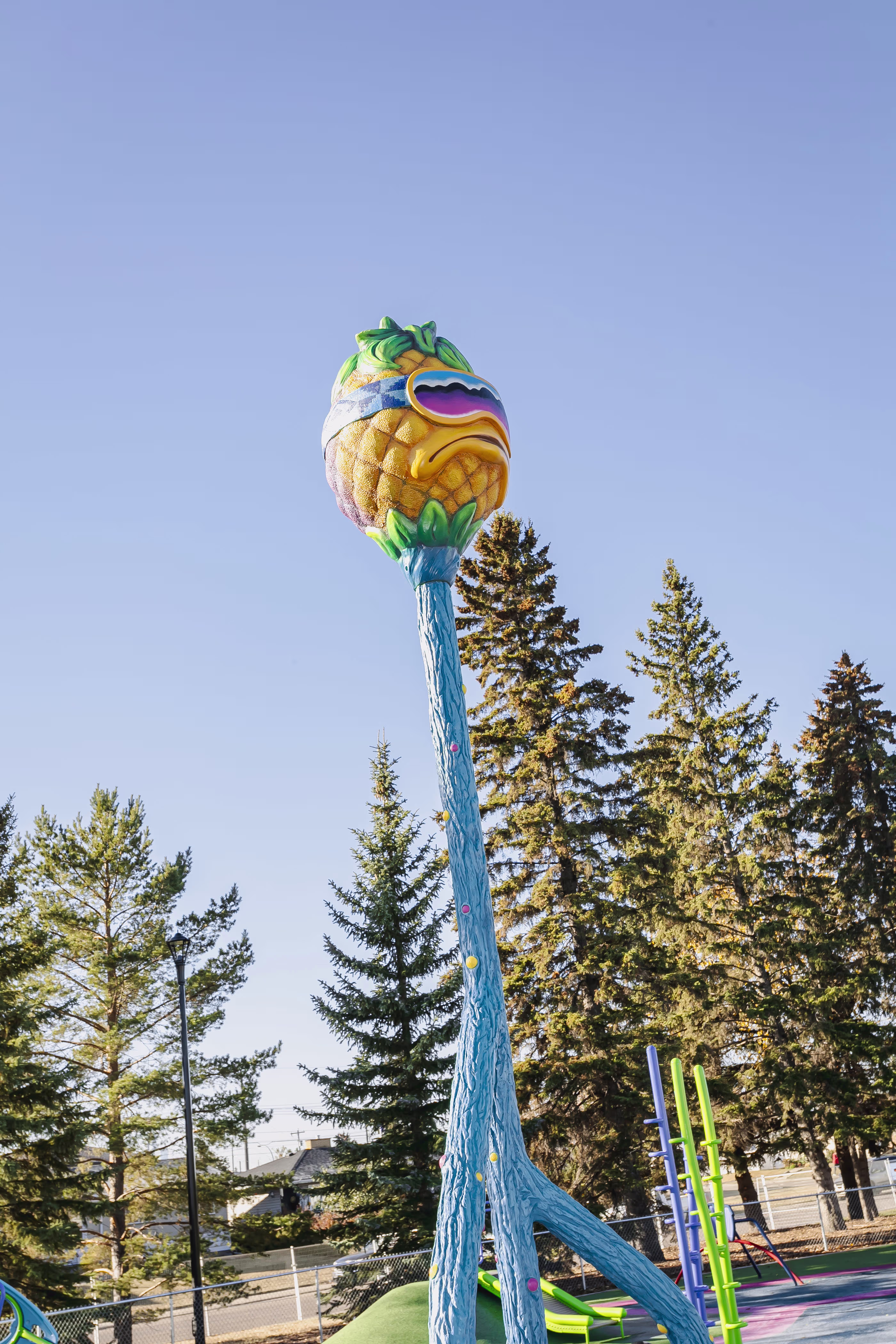 Balwin Pineapple Park (Edmonton, AB) playground in Edmonton, AB - community play space