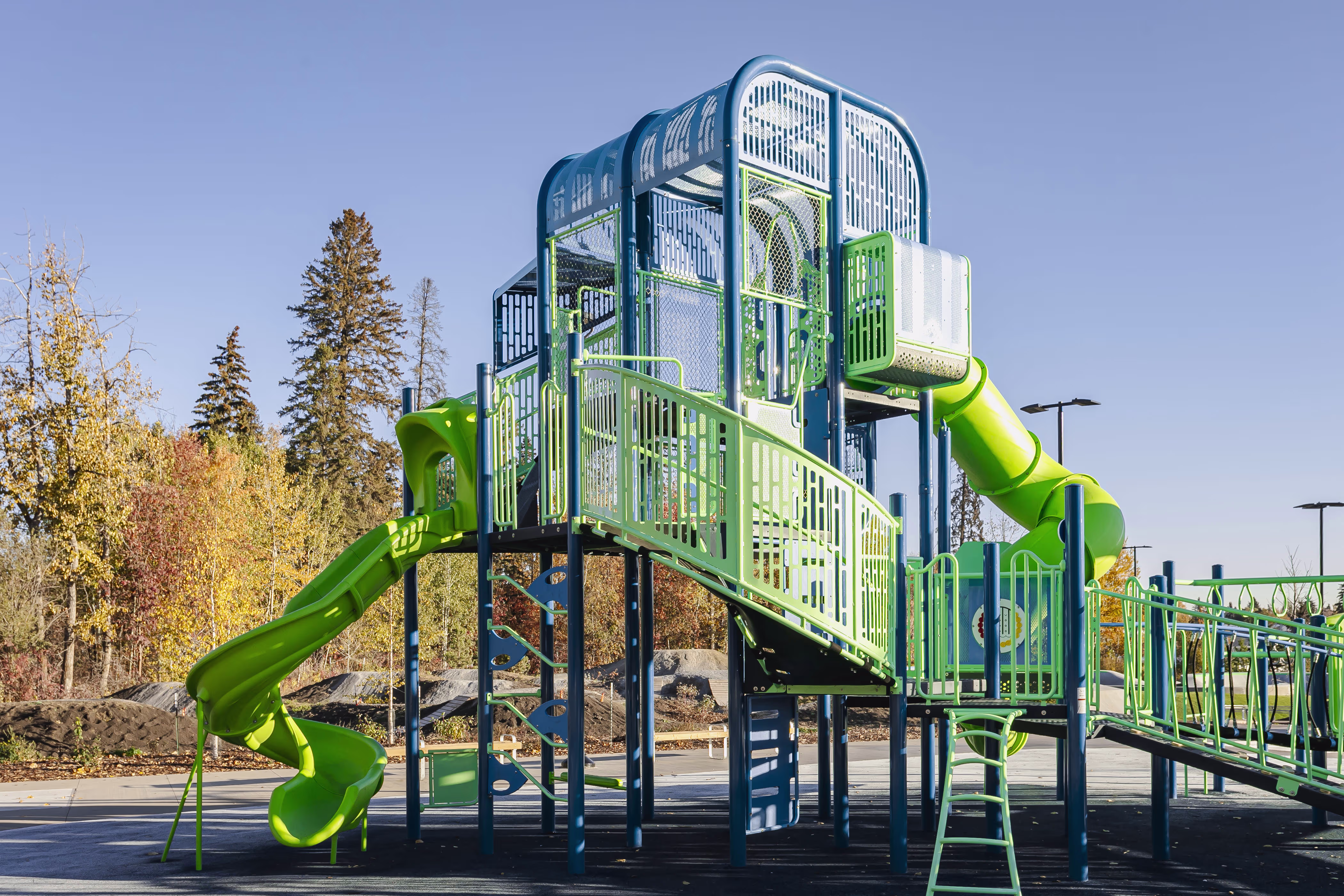 Central Park Playground (Spruce Grove, AB) playground in Spruce Grove, AB - community play space