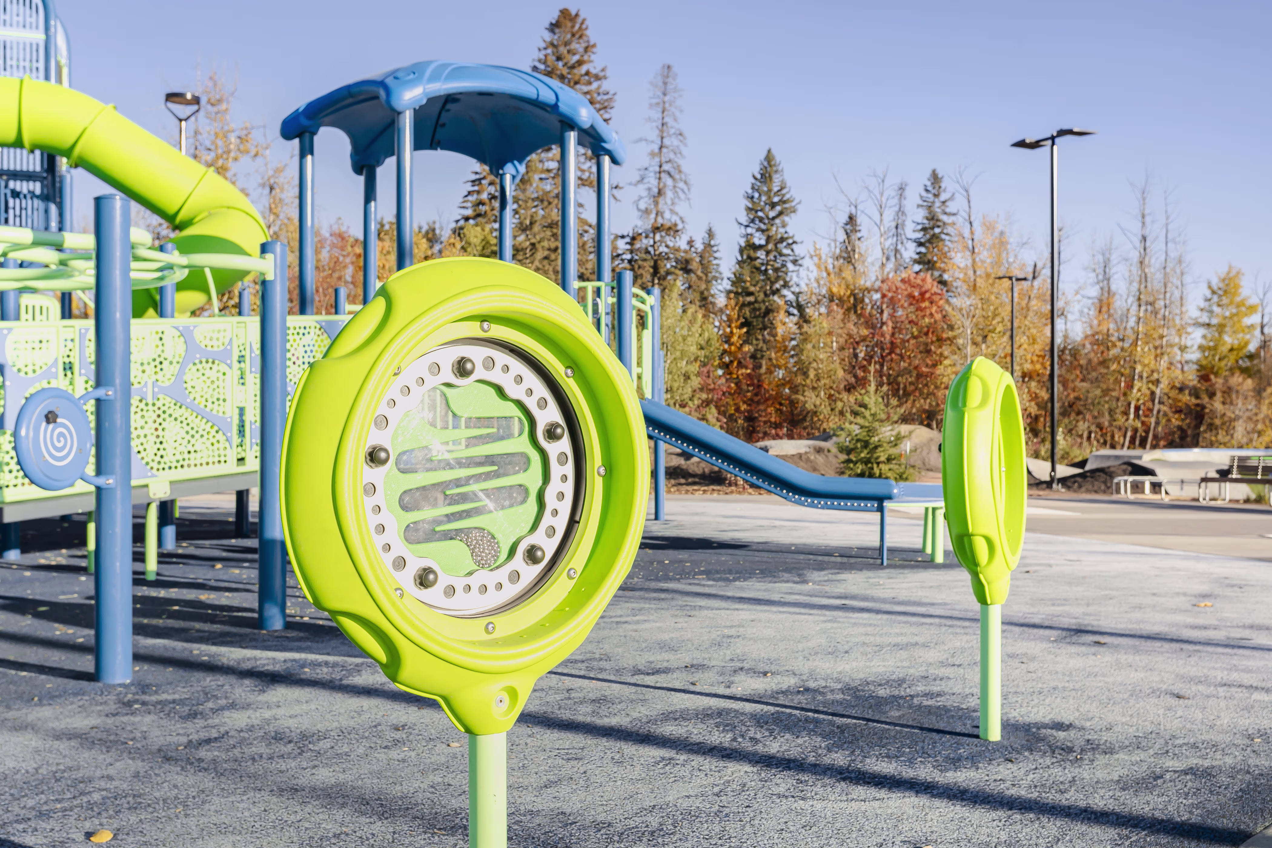 Central Park Playground (Spruce Grove, AB) playground in Spruce Grove, AB - outdoor recreational equipment