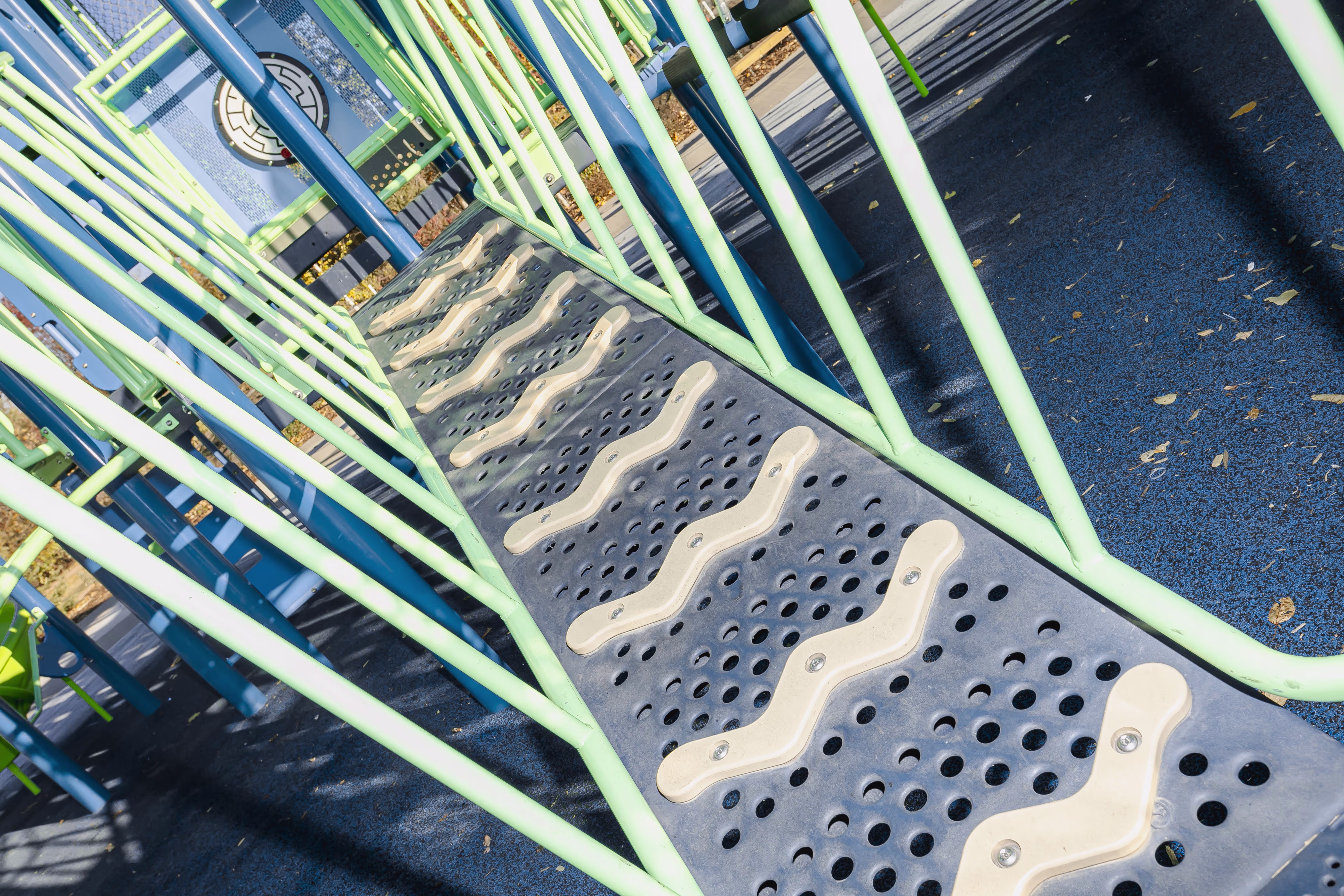 Central Park Playground (Spruce Grove, AB) playground in Spruce Grove, AB - accessible playground features