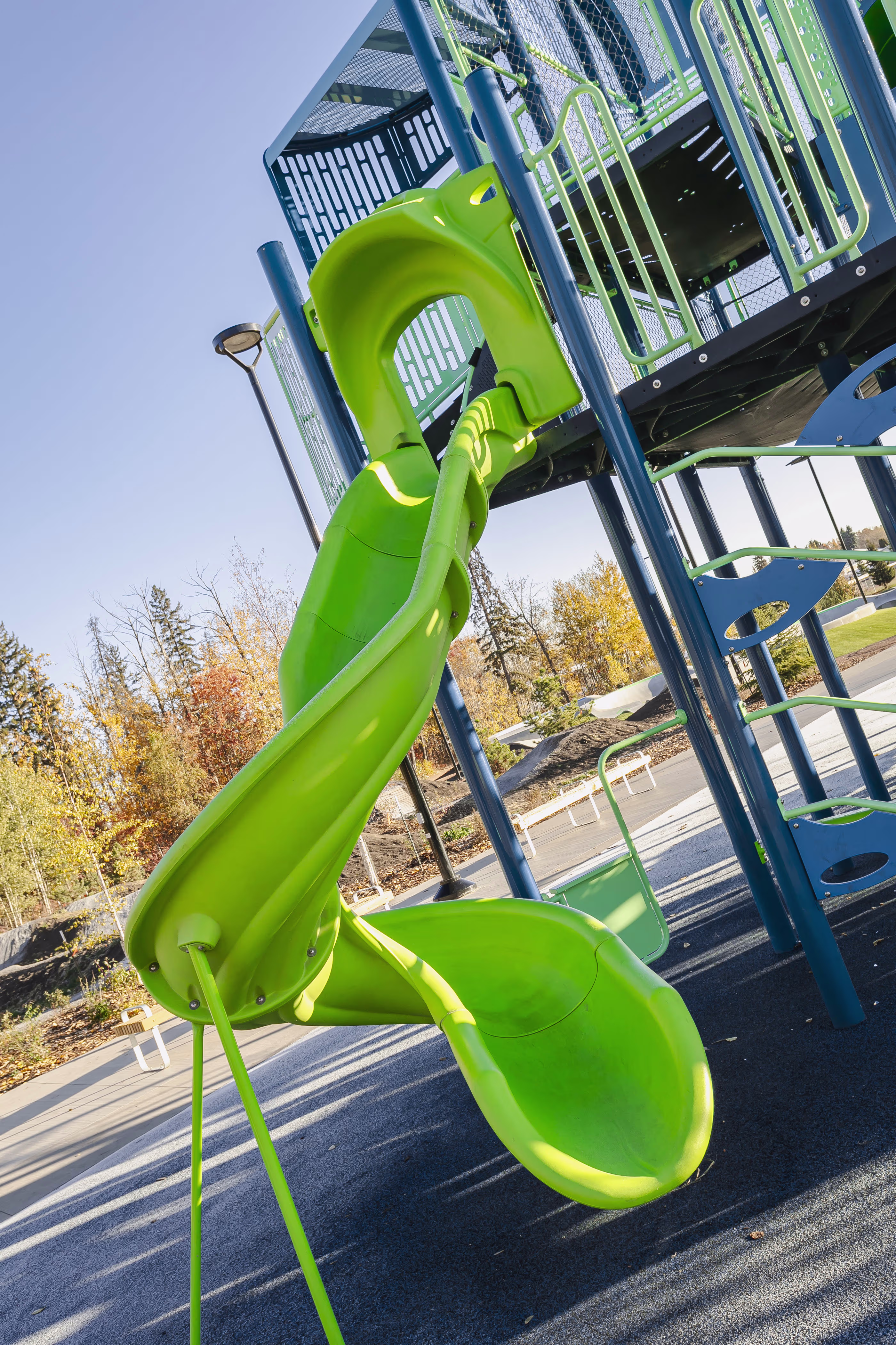 Central Park Playground (Spruce Grove, AB) playground in Spruce Grove, AB - outdoor recreational equipment
