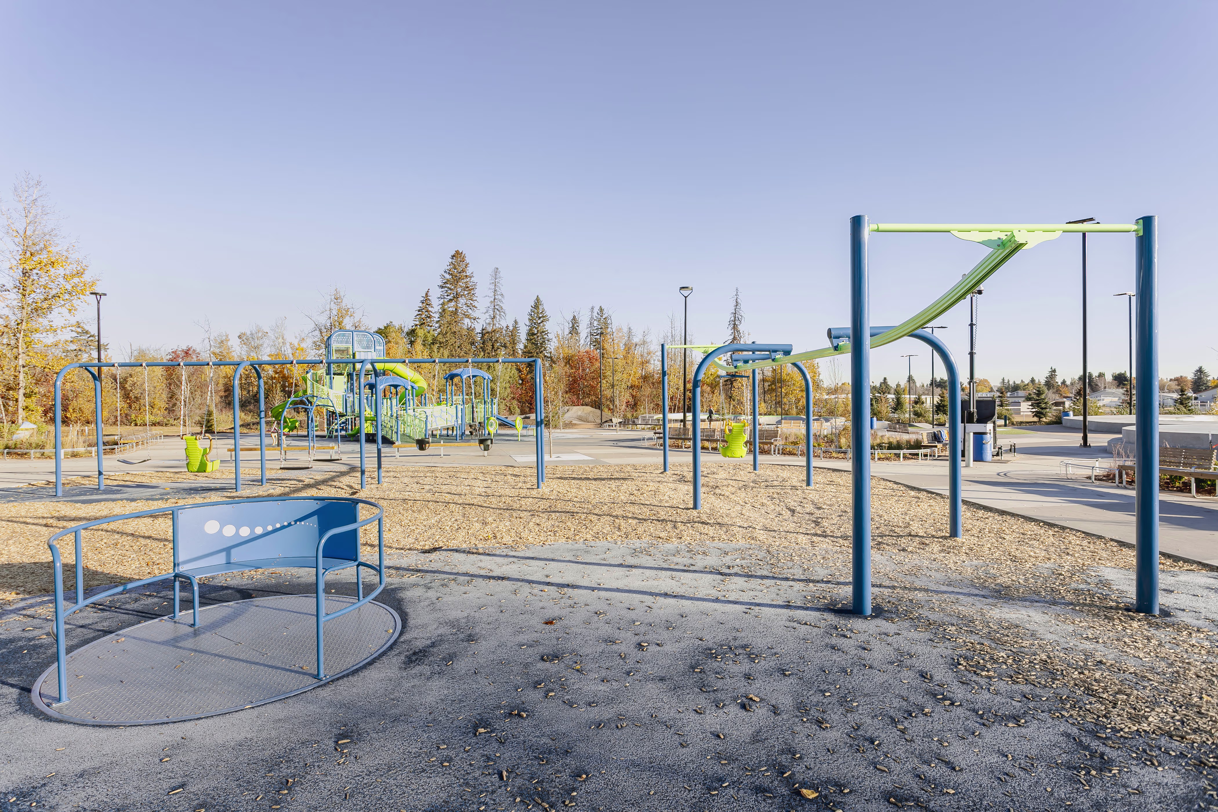 Central Park Playground (Spruce Grove, AB) in Spruce Grove, AB - playground detail and design features