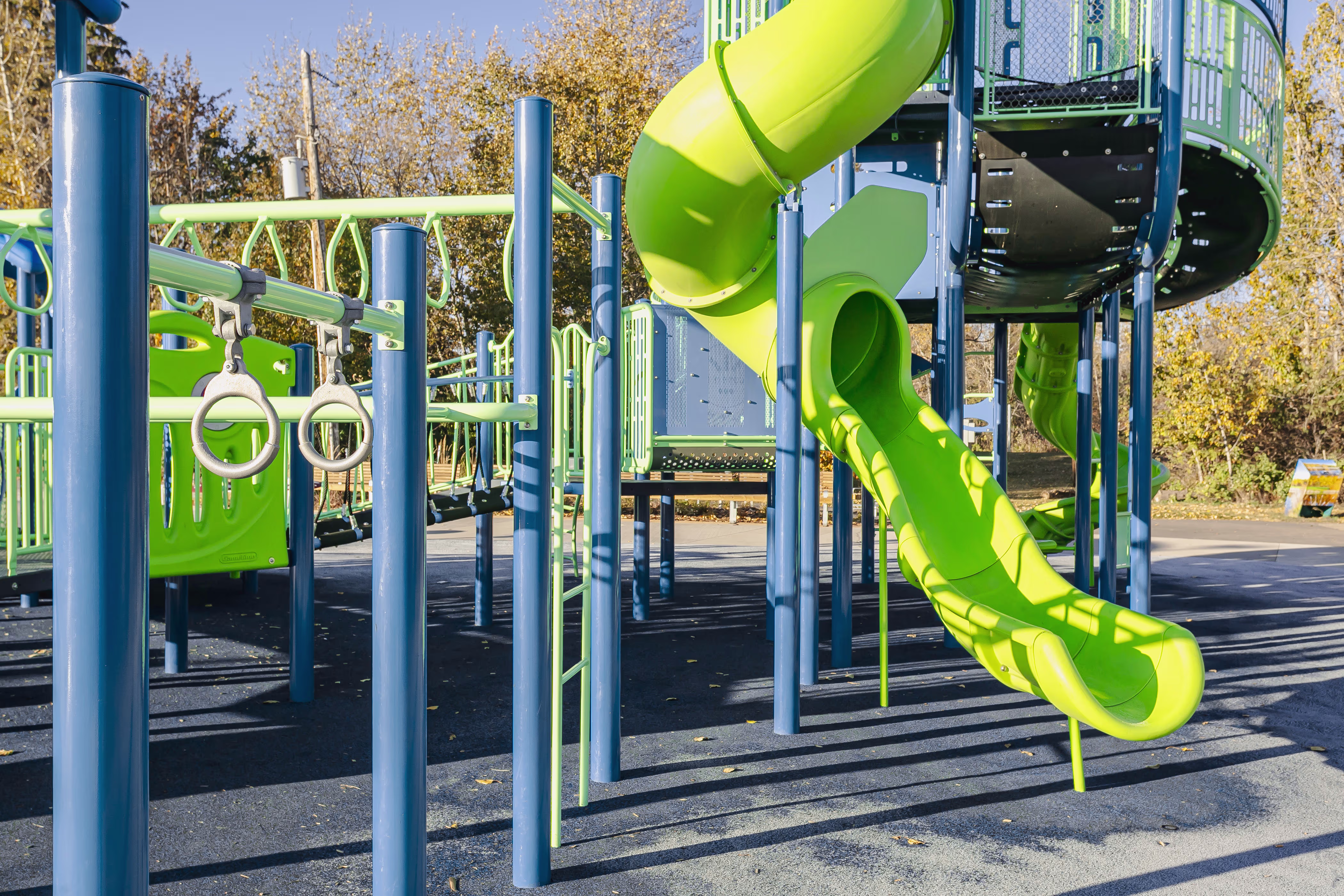 Central Park Playground (Spruce Grove, AB) playground in Spruce Grove, AB - accessible playground features