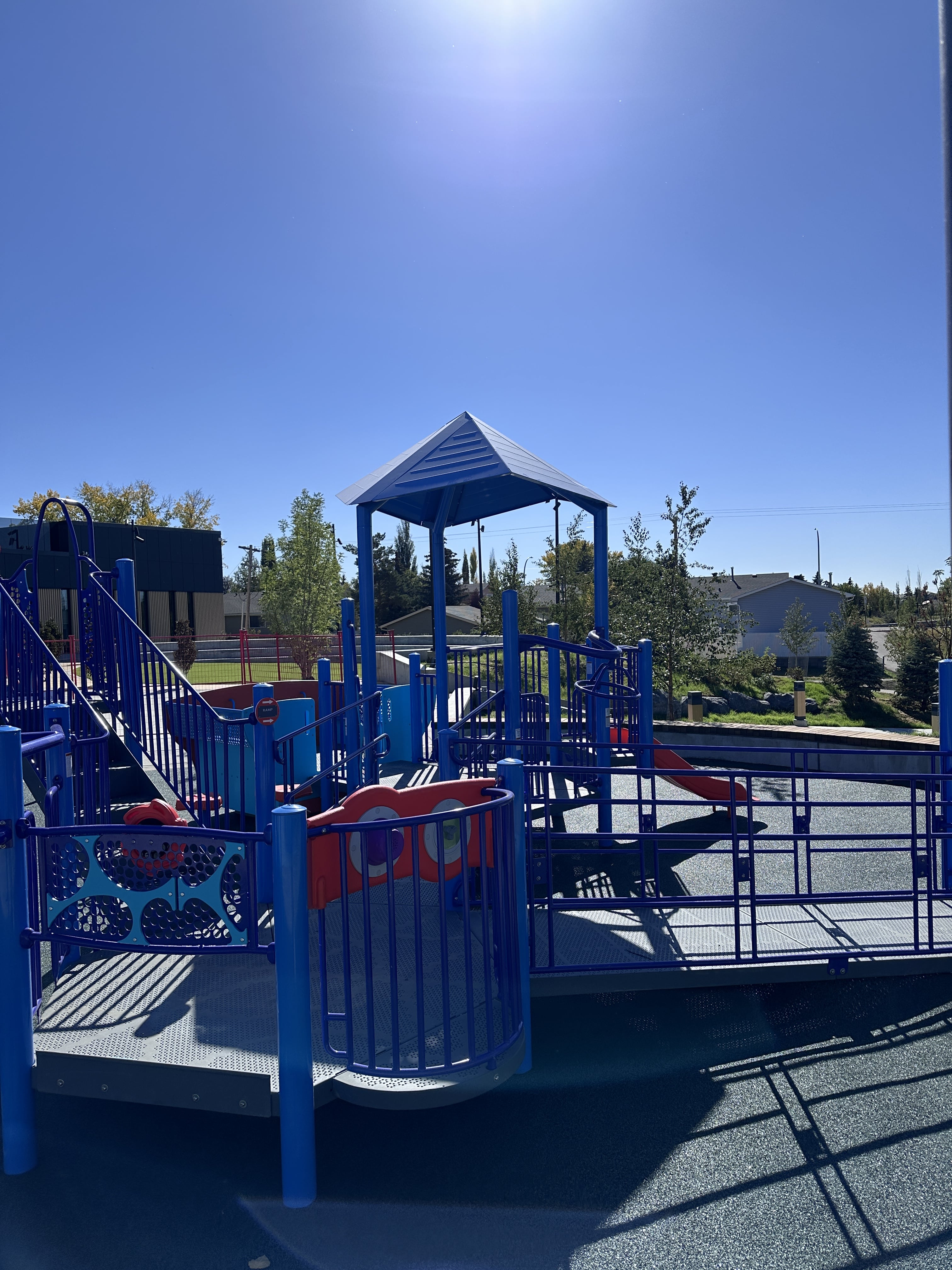 Inspire Playground playground in Airdrie, AB - inclusive play equipment