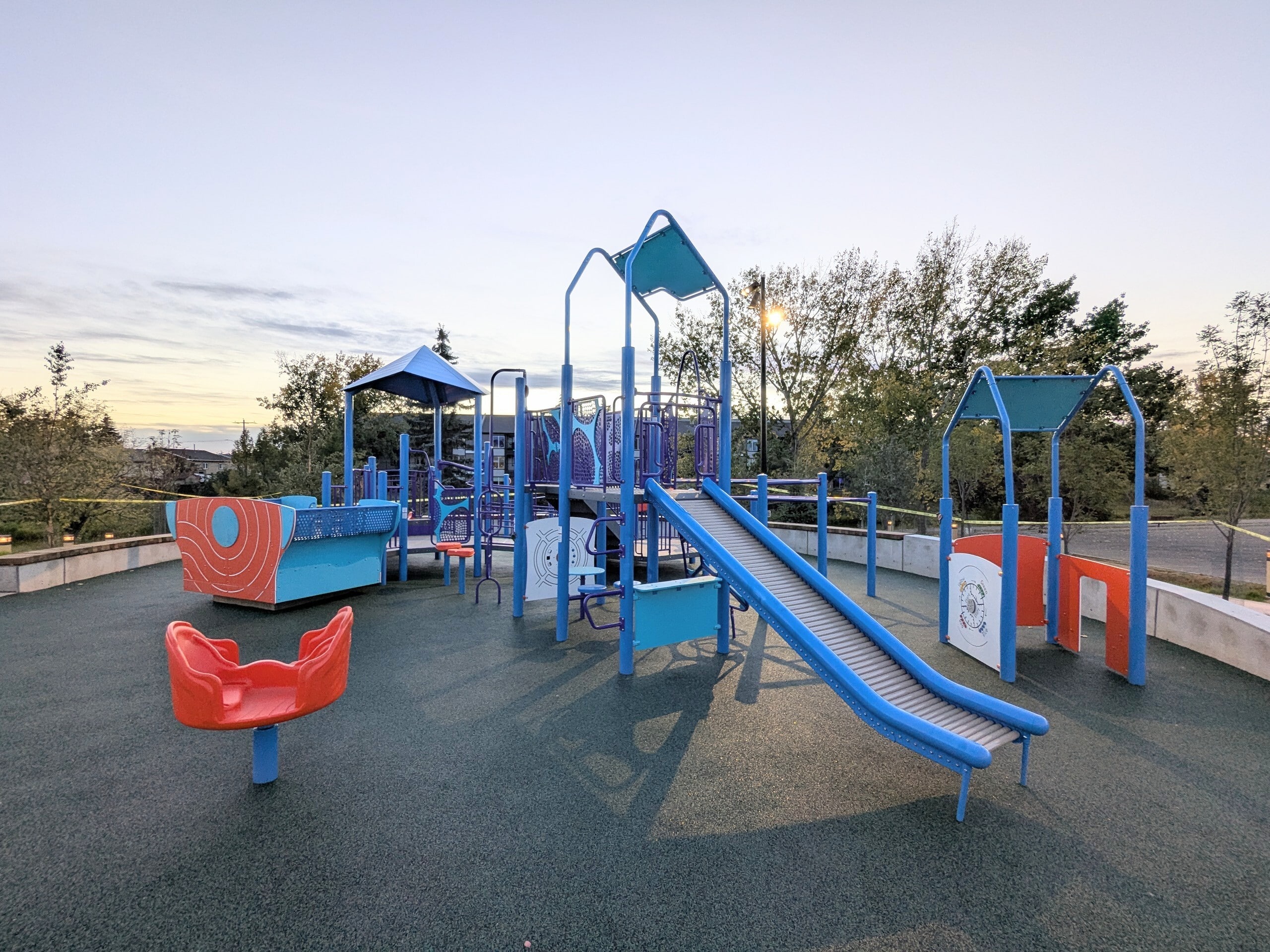 Inspire Playground playground in Airdrie, AB - interactive play elements