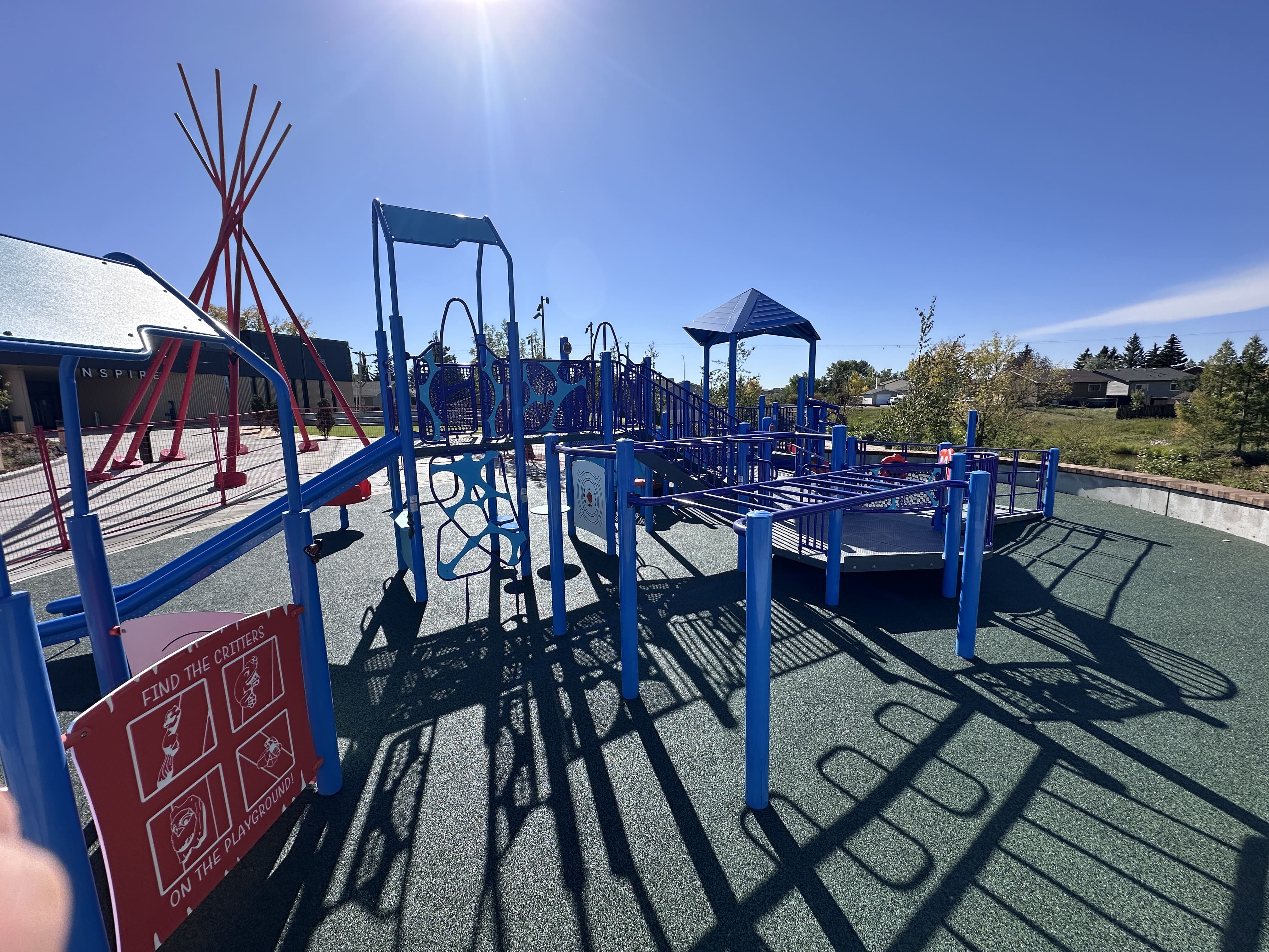 Inspire Playground playground in Airdrie, AB - outdoor recreational equipment