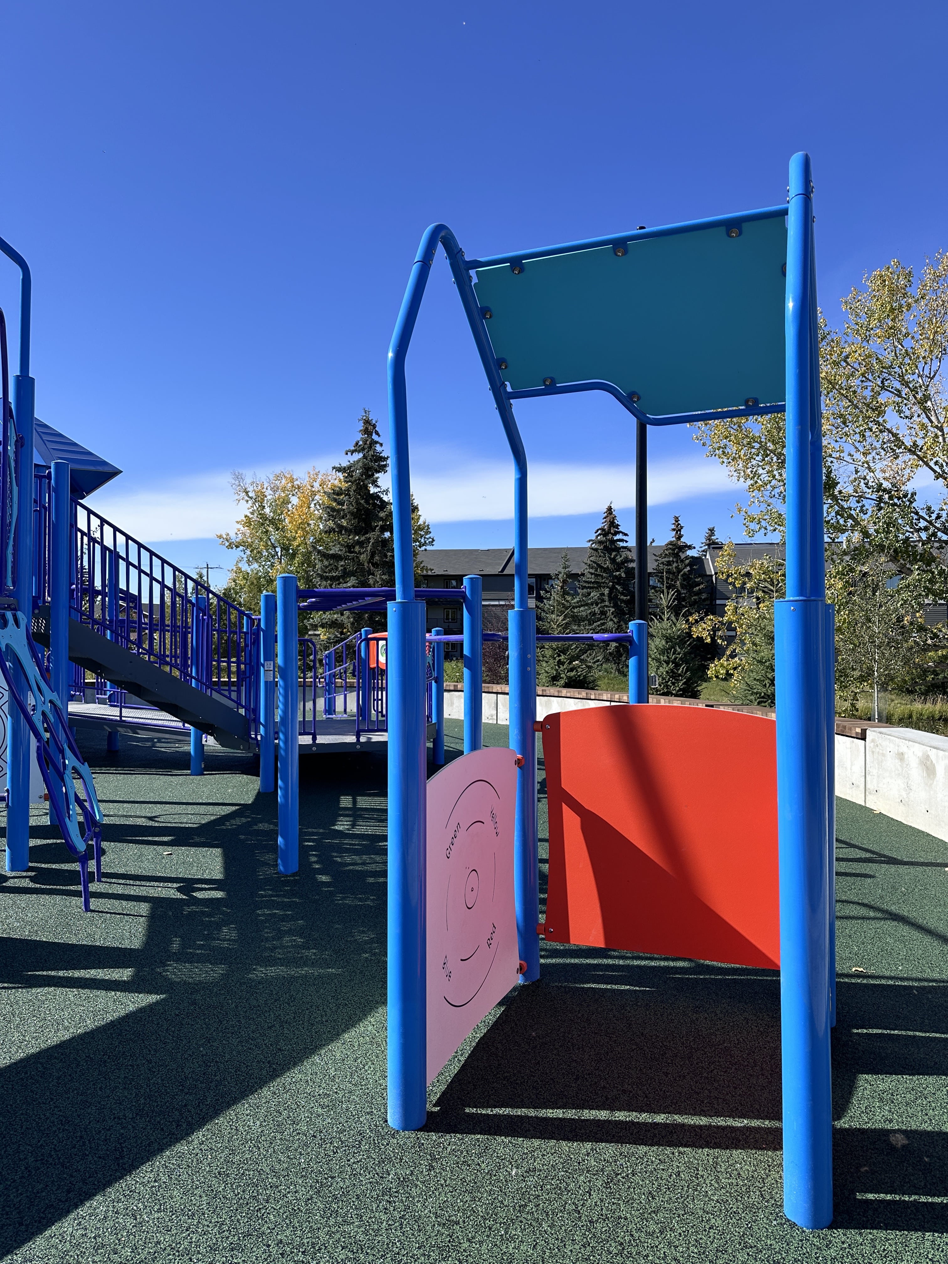 Inspire Playground playground in Airdrie, AB - accessible playground features
