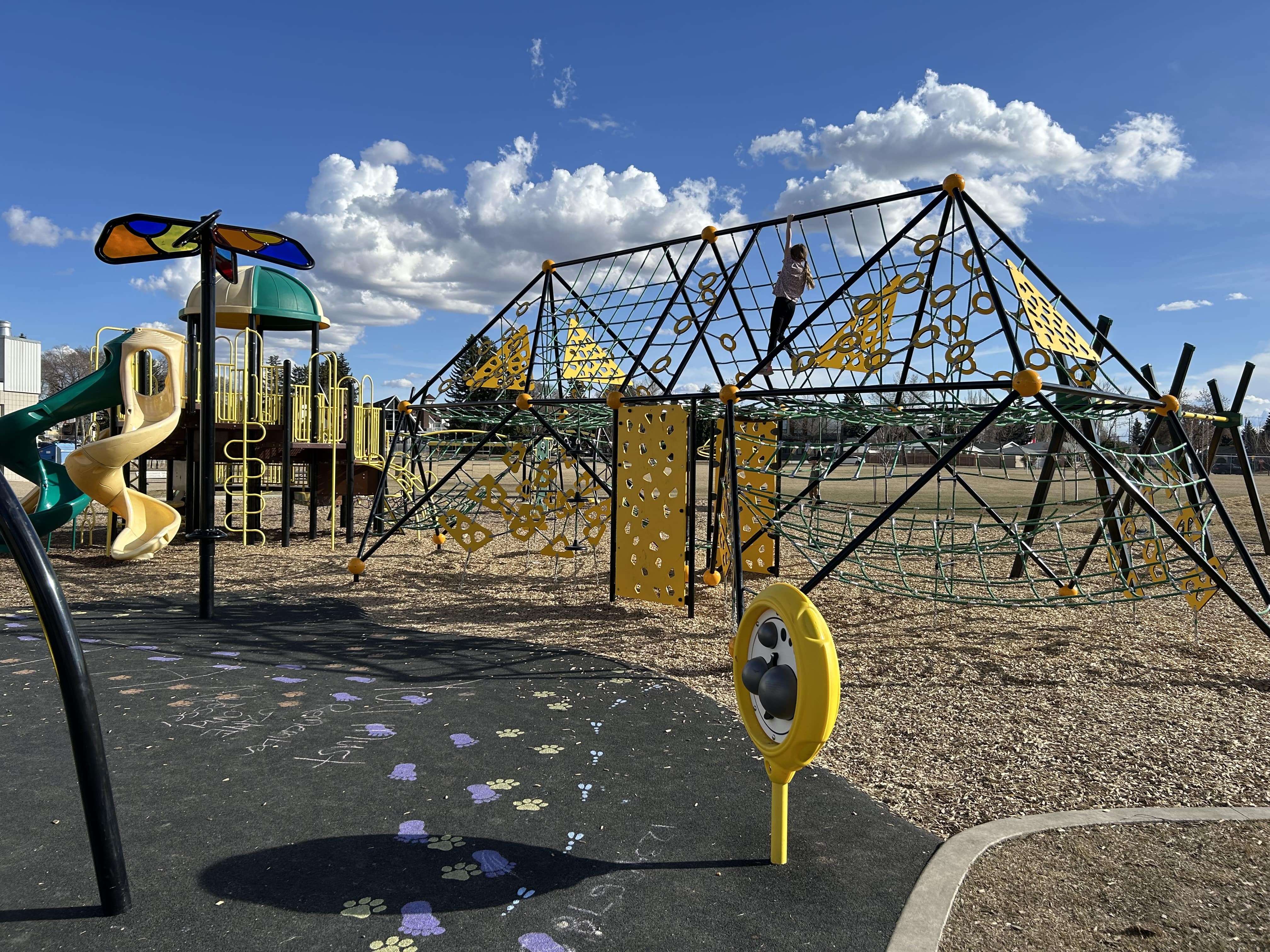 Hardisty School (Edmonton, AB) playground in Edmonton, AB - community play space