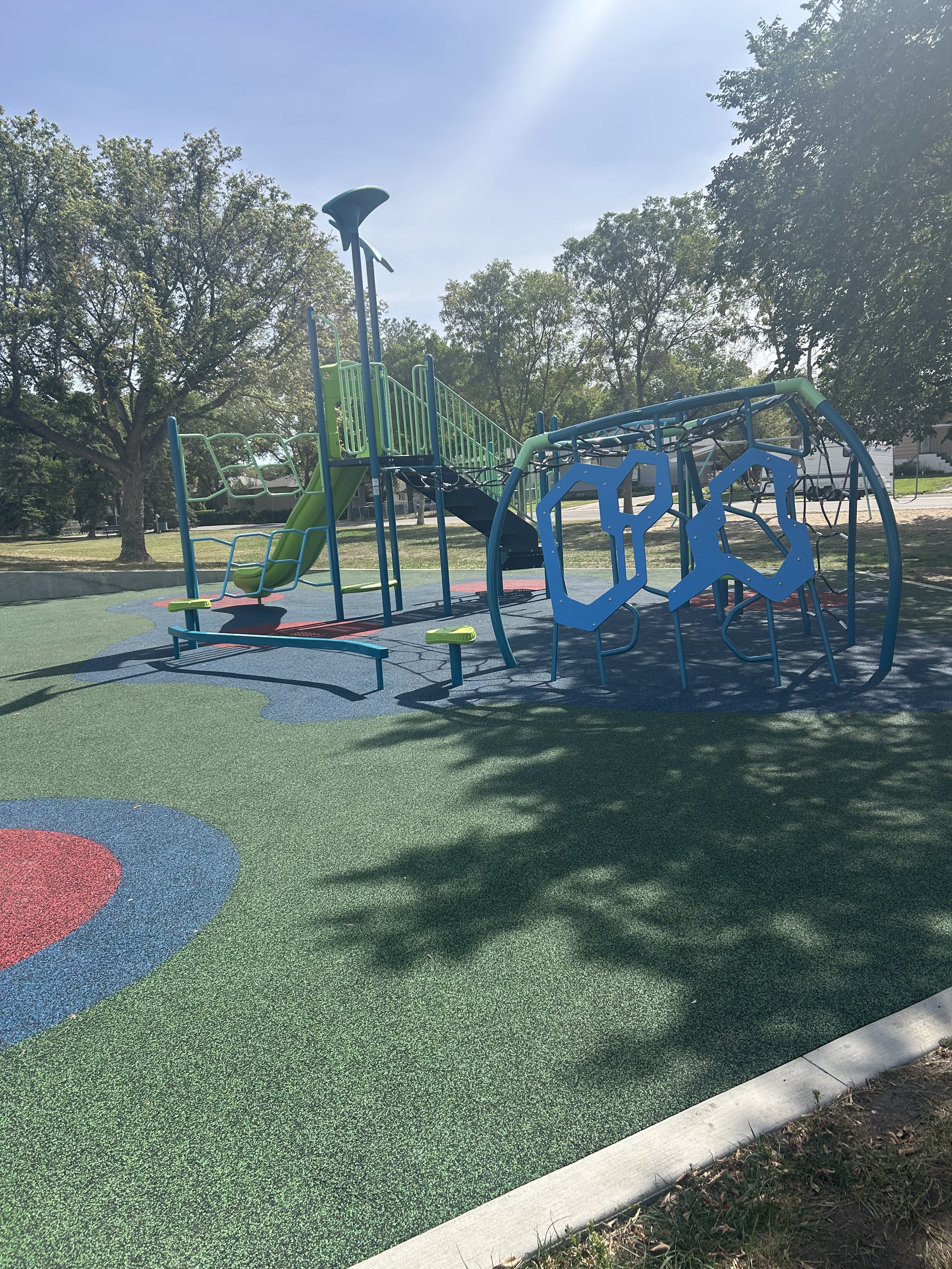 Benson Park playground in Regina, SK - playground equipment and play structures