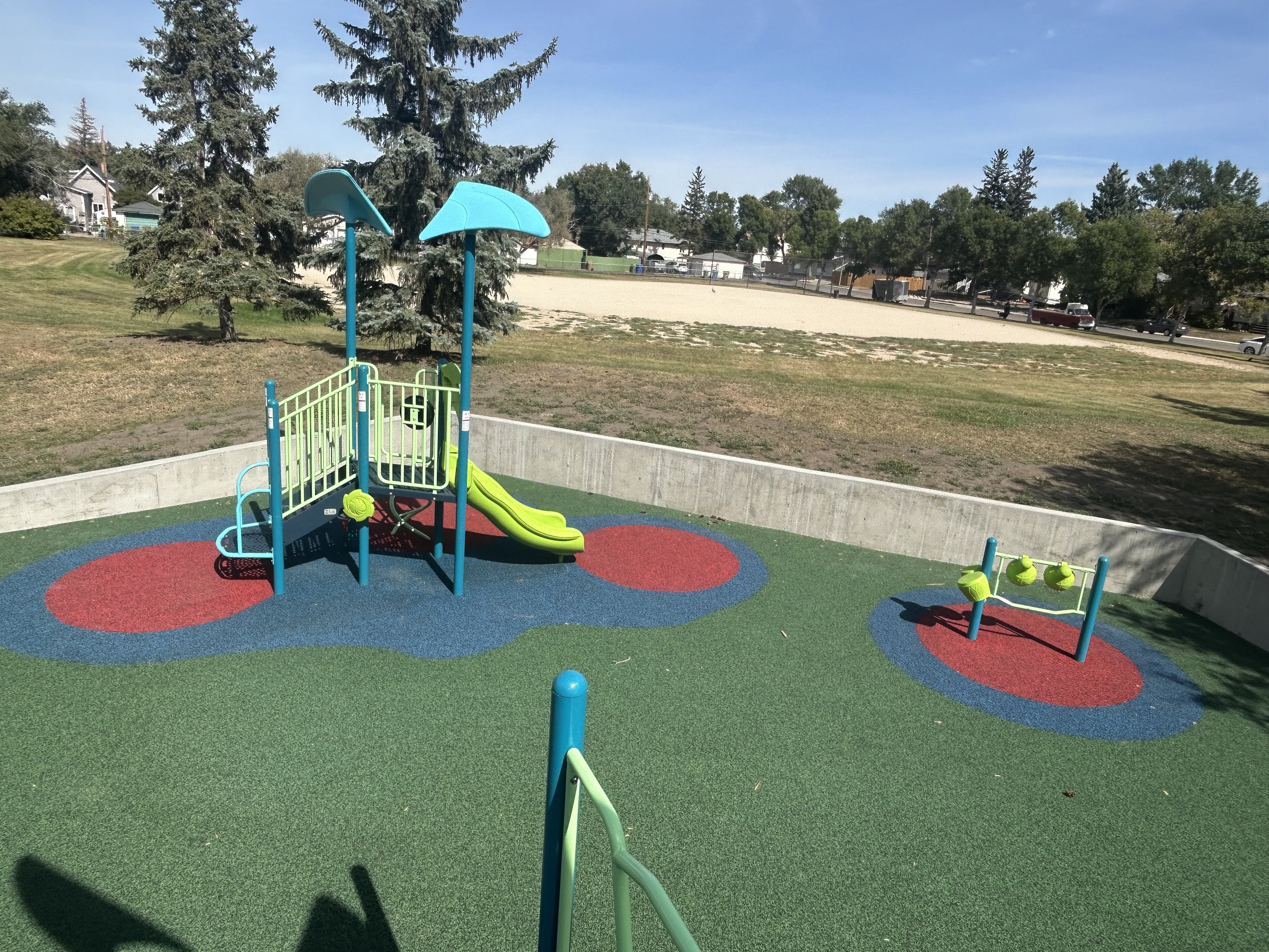 Benson Park (Regina, SK) playground in Regina, SK - accessible playground features