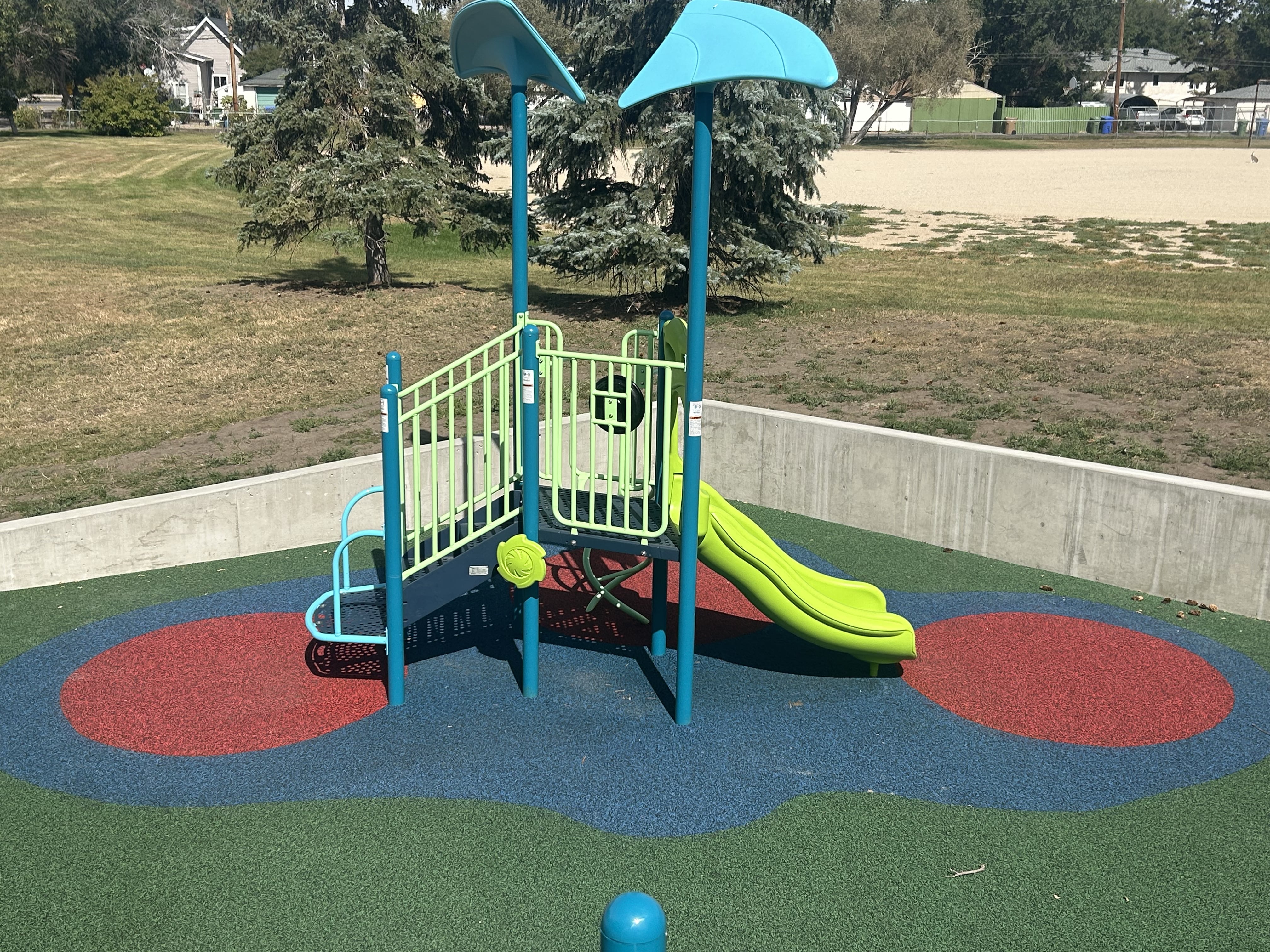 Benson Park playground in Regina, SK - community playground space
