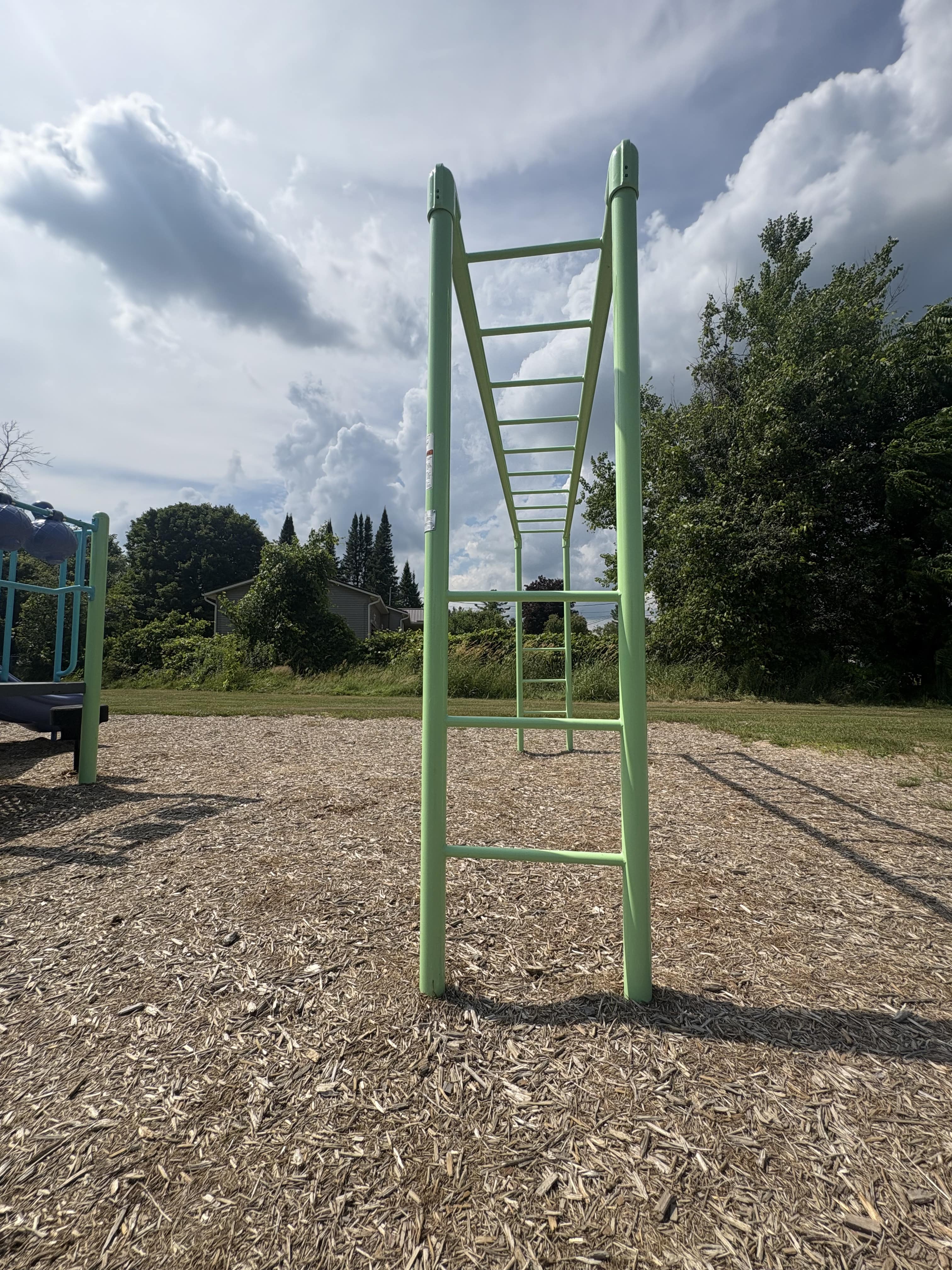 Eleanor Fulford Park (Elizabethtown-Kitley, ON) playground - play area surfacing and safety features