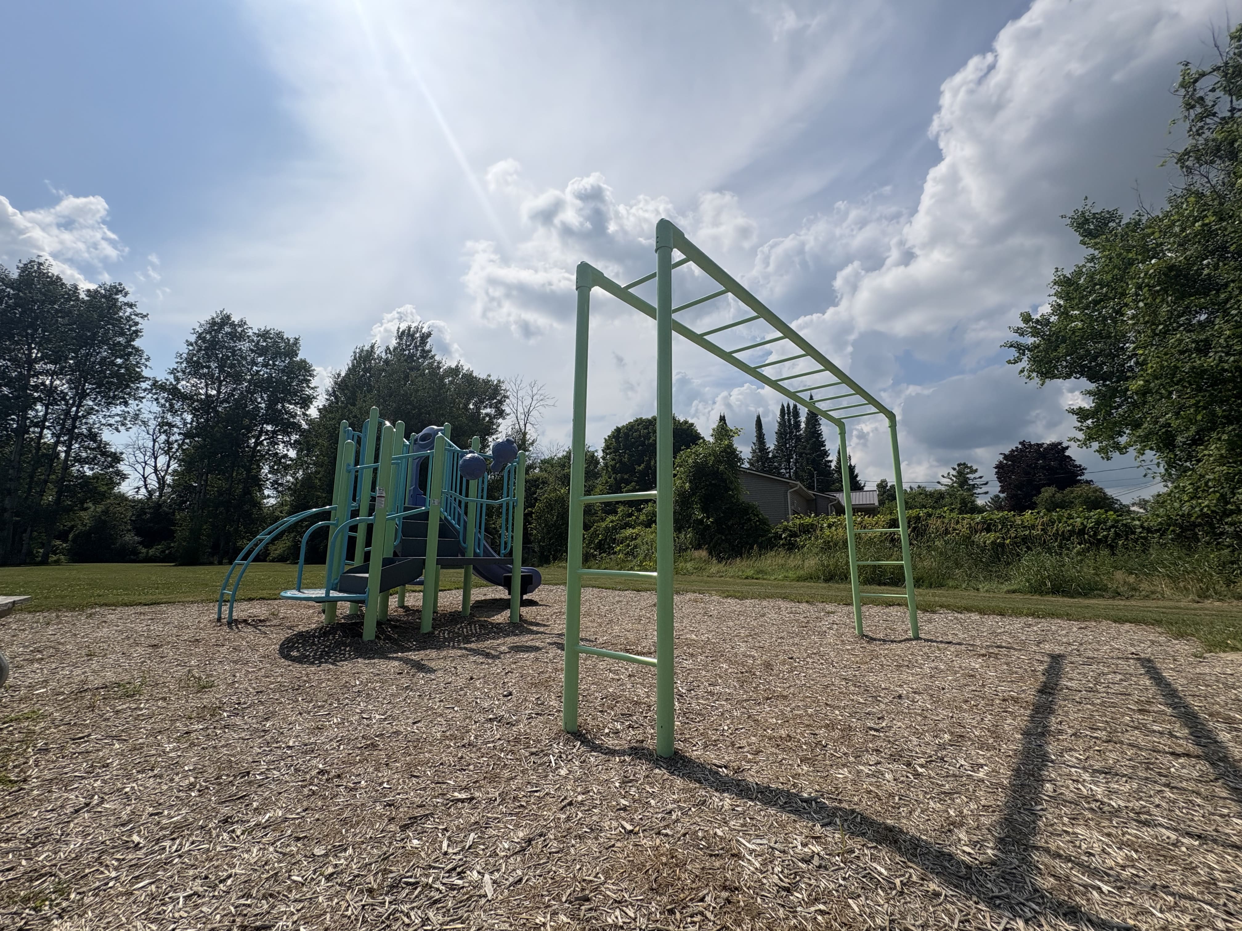 Eleanor Fulford Park (Elizabethtown-Kitley, ON) - playground detail and design features