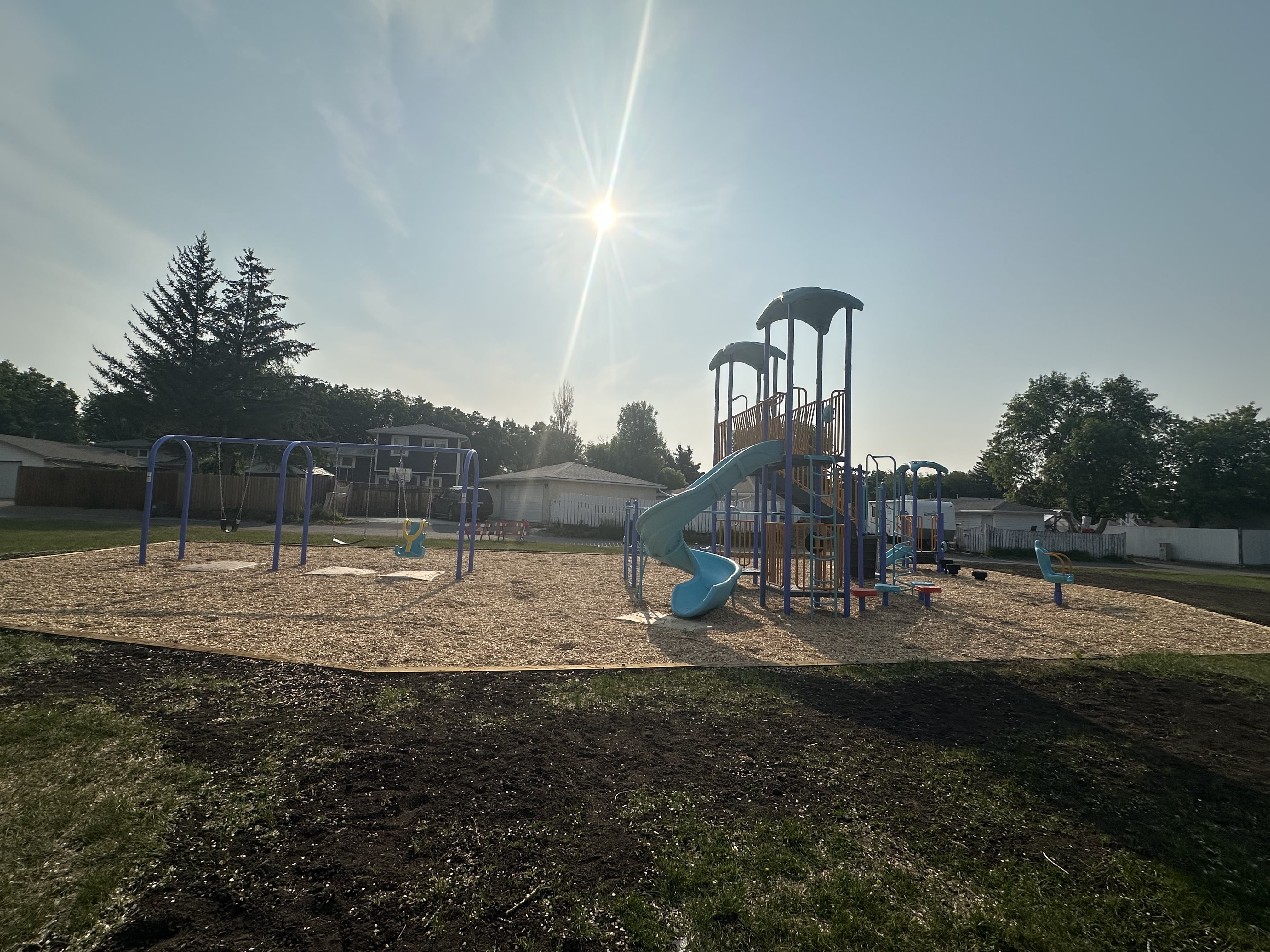 Dalgliesh Park Playground (Regina, SK) playground in Regina, SK - interactive play elements