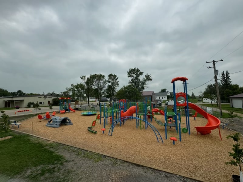 Minto Daycare (Minto, MB) playground in Minto, MB - play area surfacing and safety features