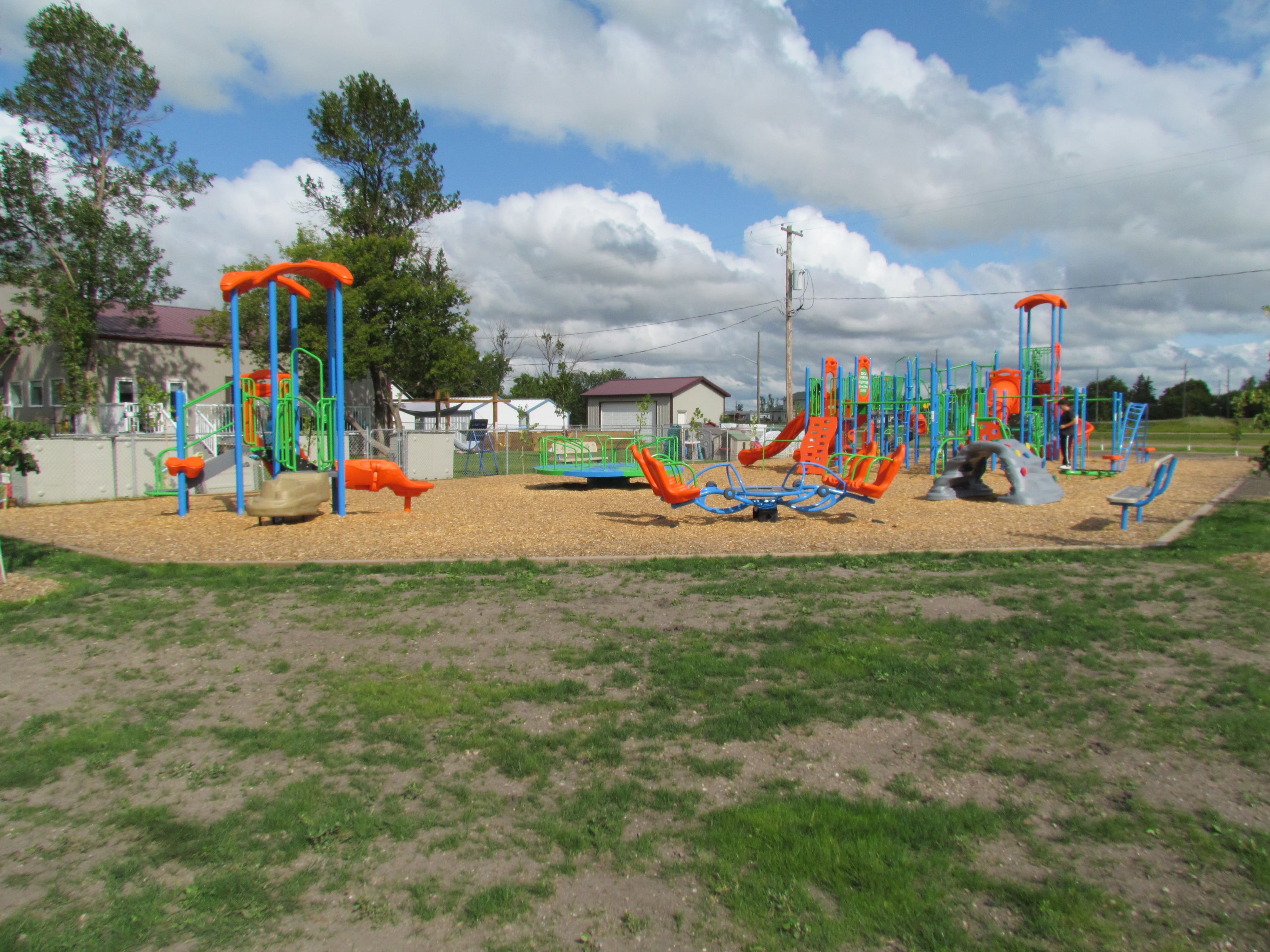 Minto Daycare (Minto, MB) playground in Minto, MB - outdoor recreational equipment