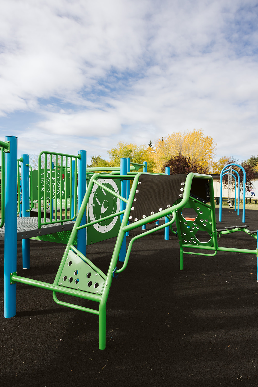 Dalhousie School (Calgary, AB) playground in Calgary, AB - playground swings and slides
