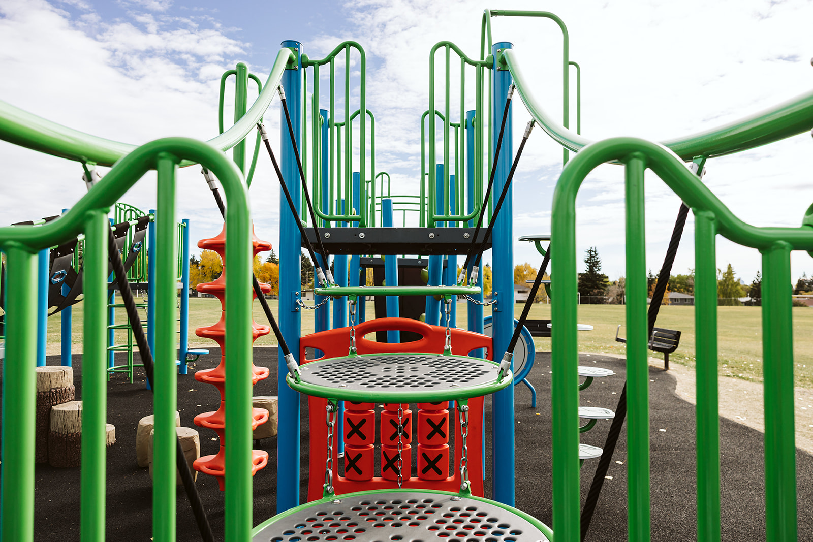 Dalhousie School (Calgary, AB) playground in Calgary, AB - accessible playground features