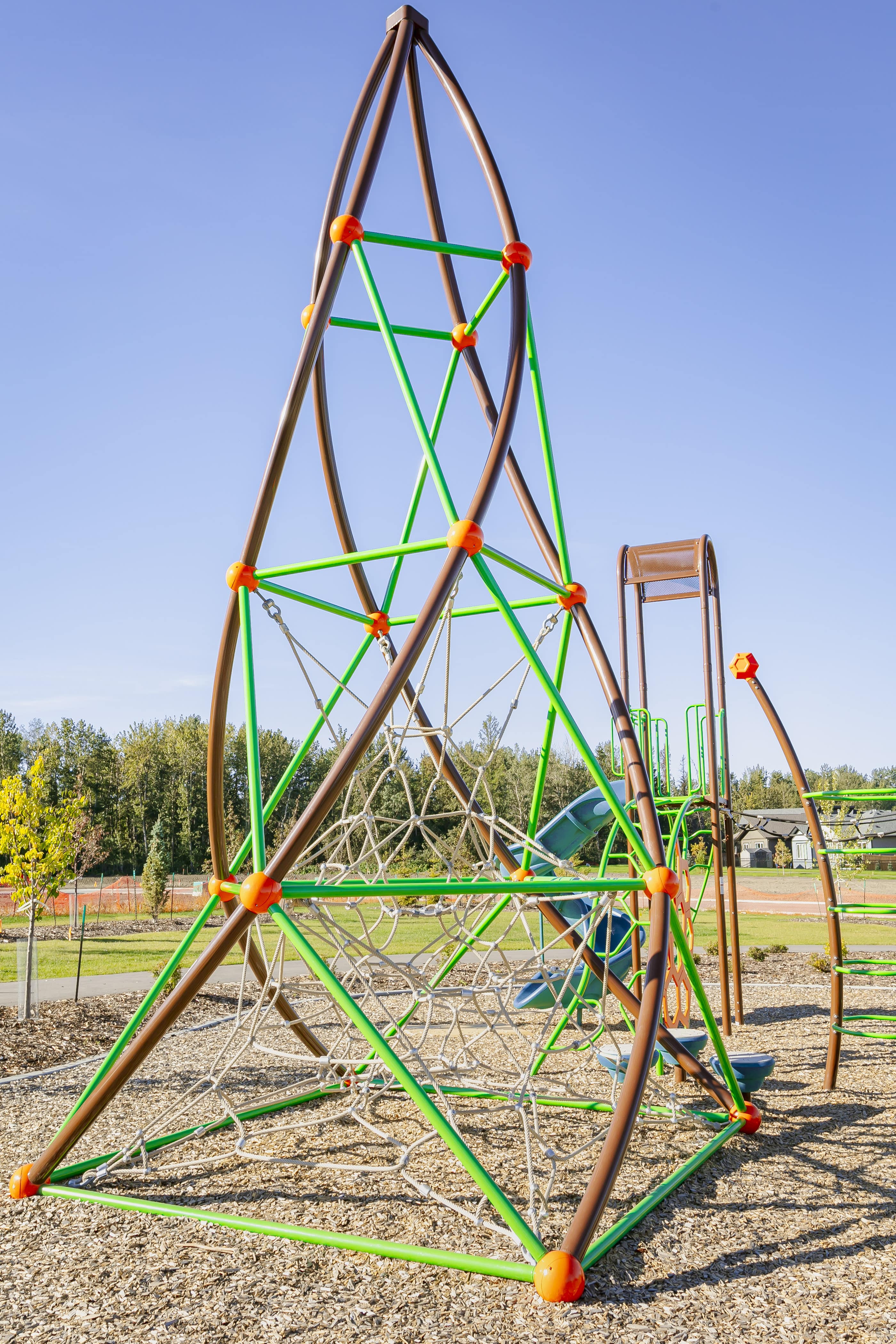Fenwyck Community Playground (Spruce Grove, AB) playground in Spruce Grove, AB - playground swings and slides