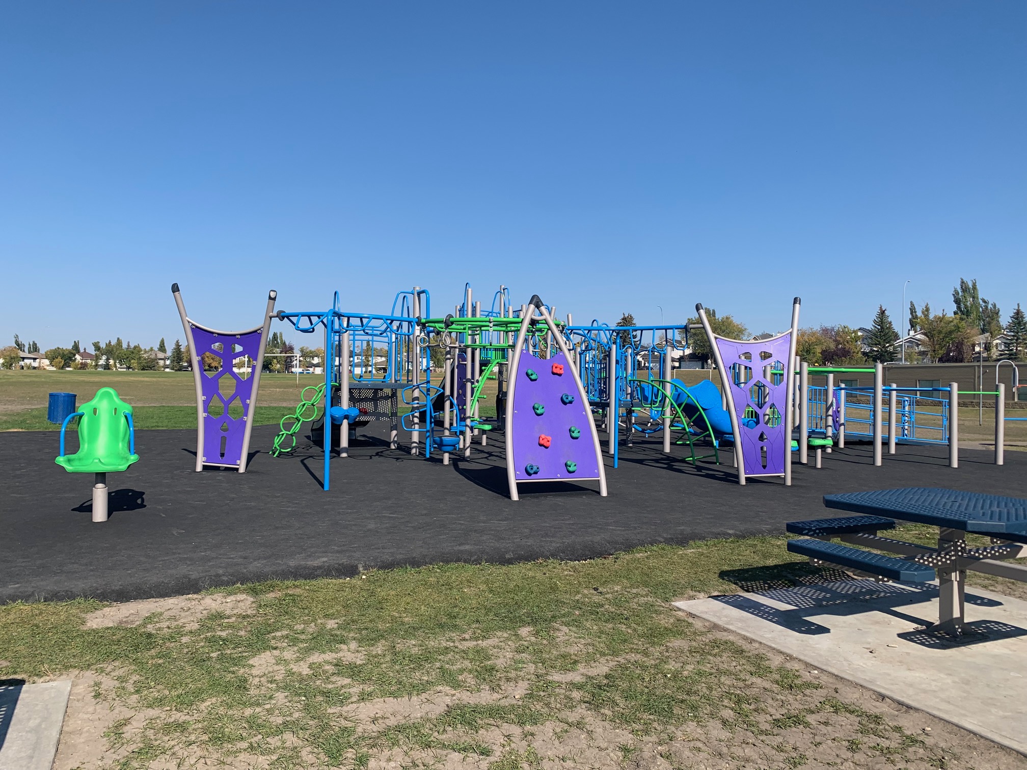 Douglasdale School (Calgary, AB) playground in Calgary, AB - playground climbing structures