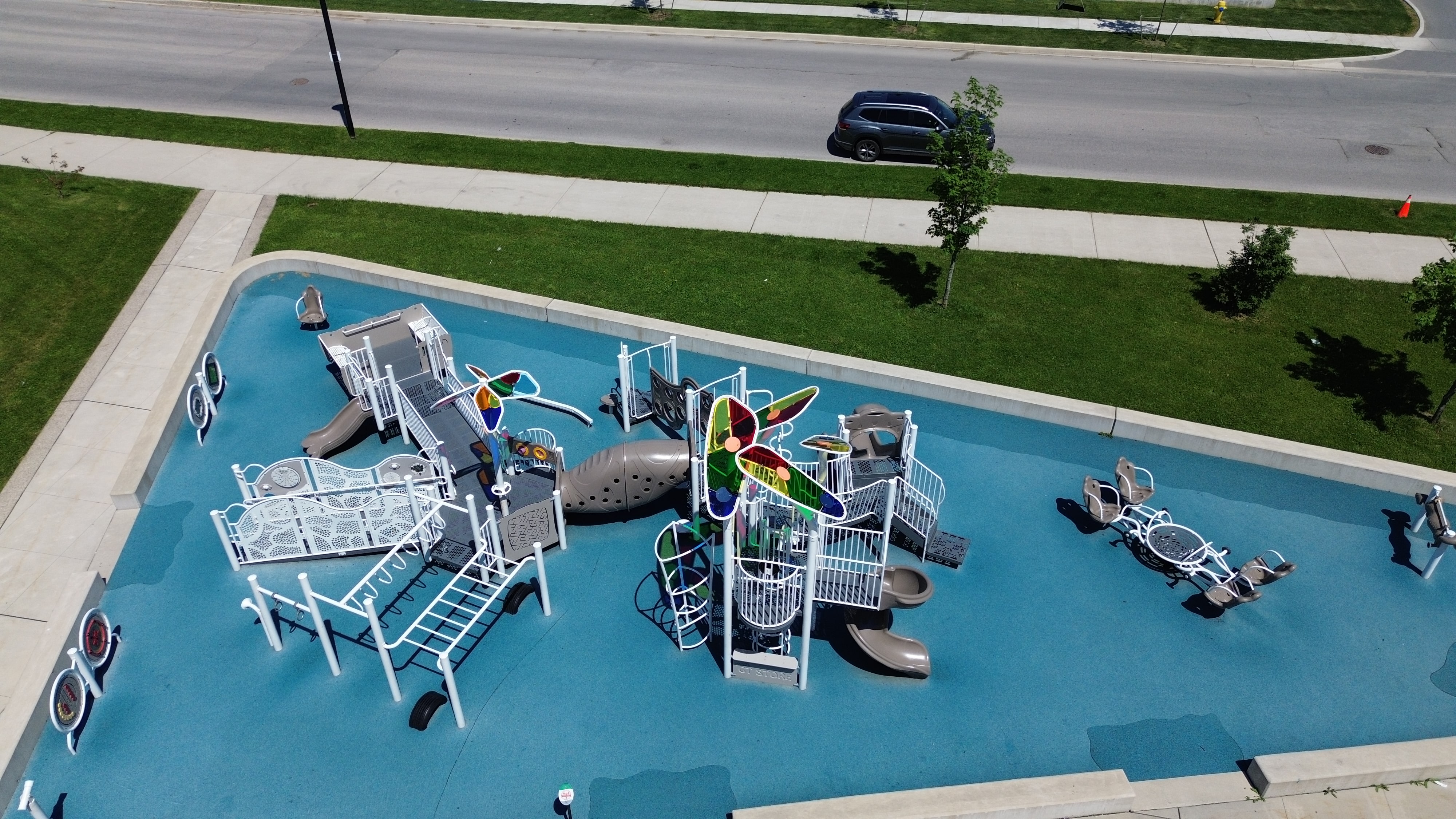 Bostwick Community Center Playground (London, ON) playground - interactive play elements