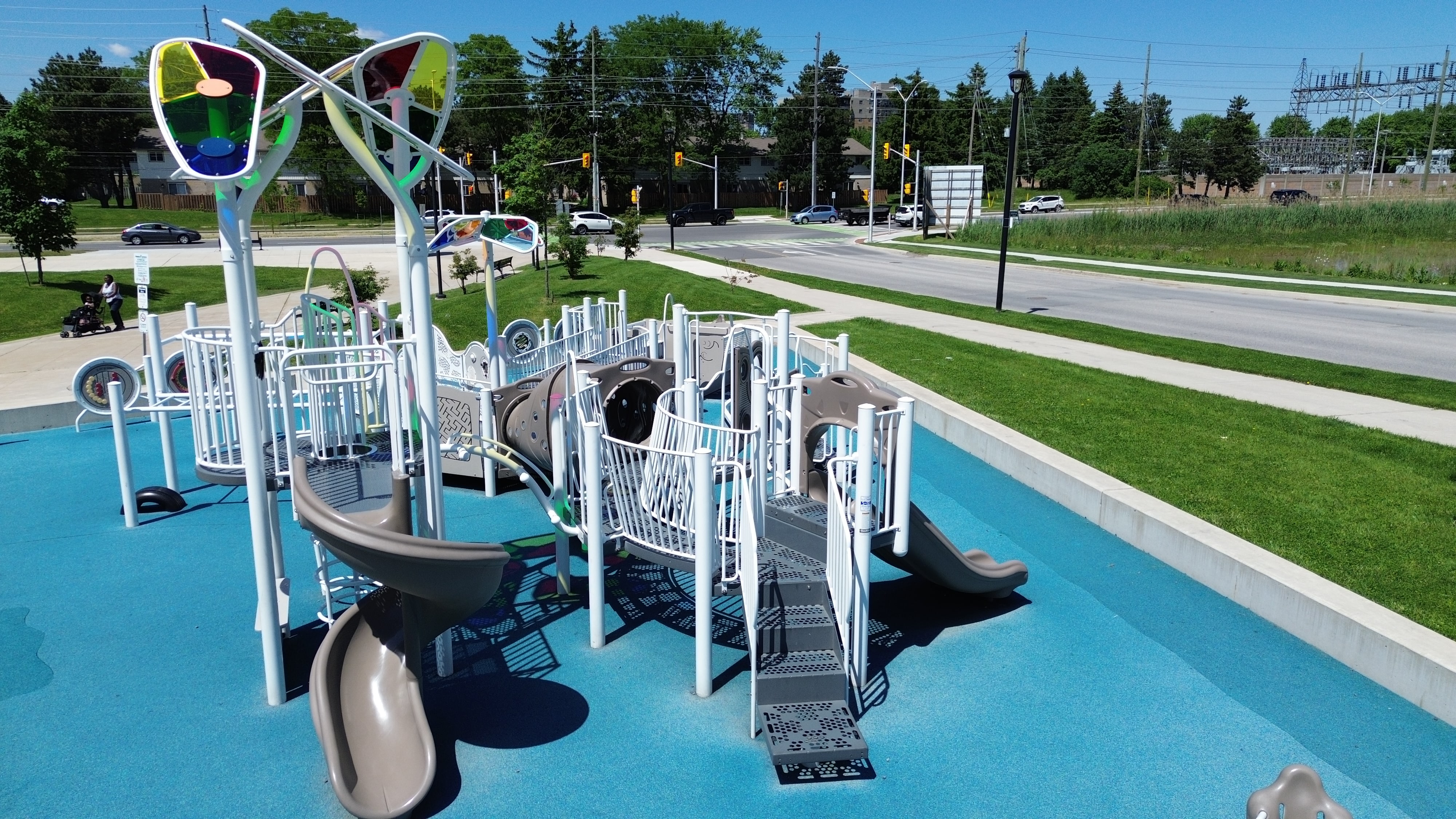 Bostwick Community Center Playground (London, ON) - playground detail and design features