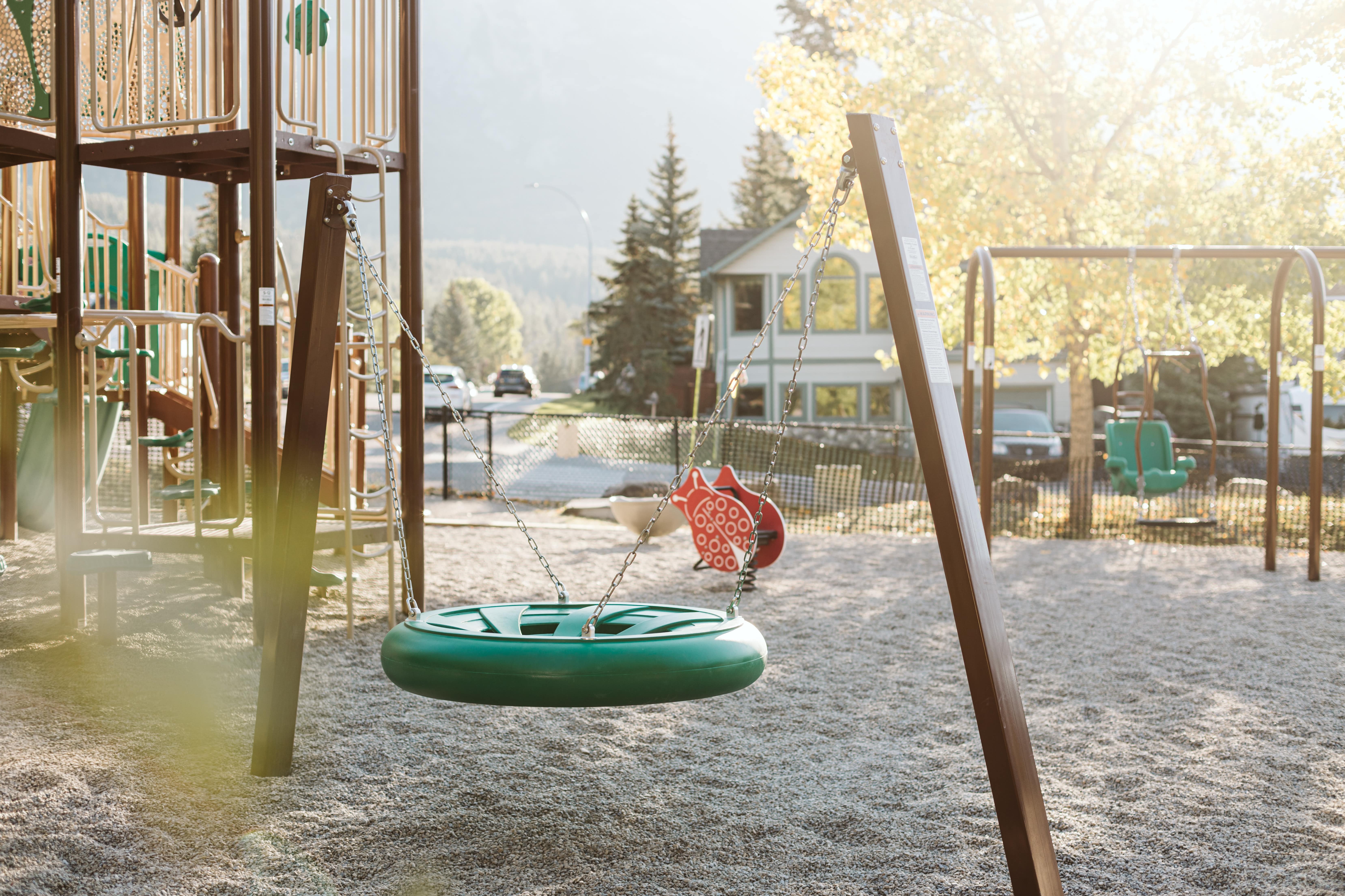 Lady MacDonald Park (Canmore, AB) playground in Canmore, AB - playground climbing structures