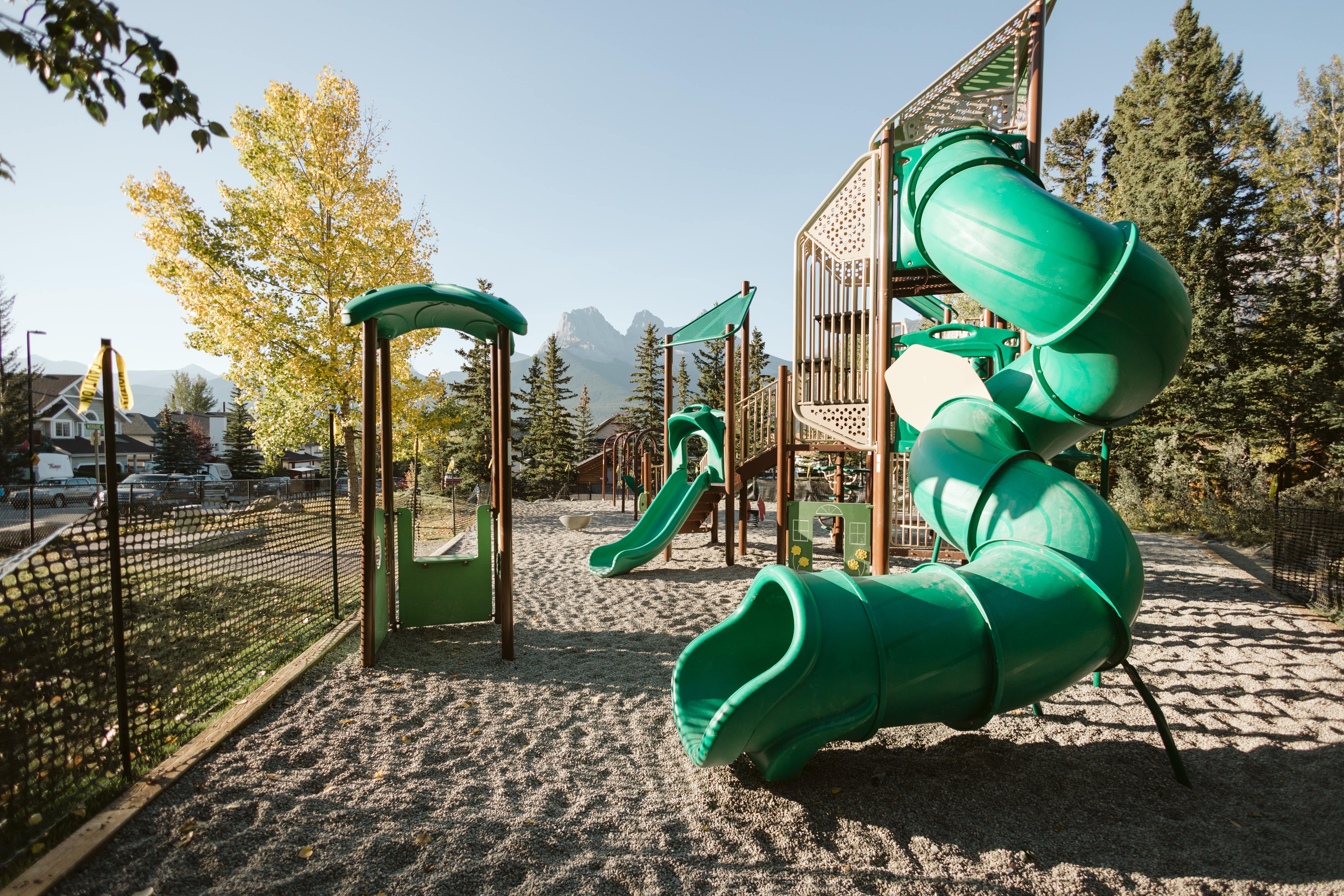 Lady MacDonald Park (Canmore, AB) playground in Canmore, AB - interactive play elements