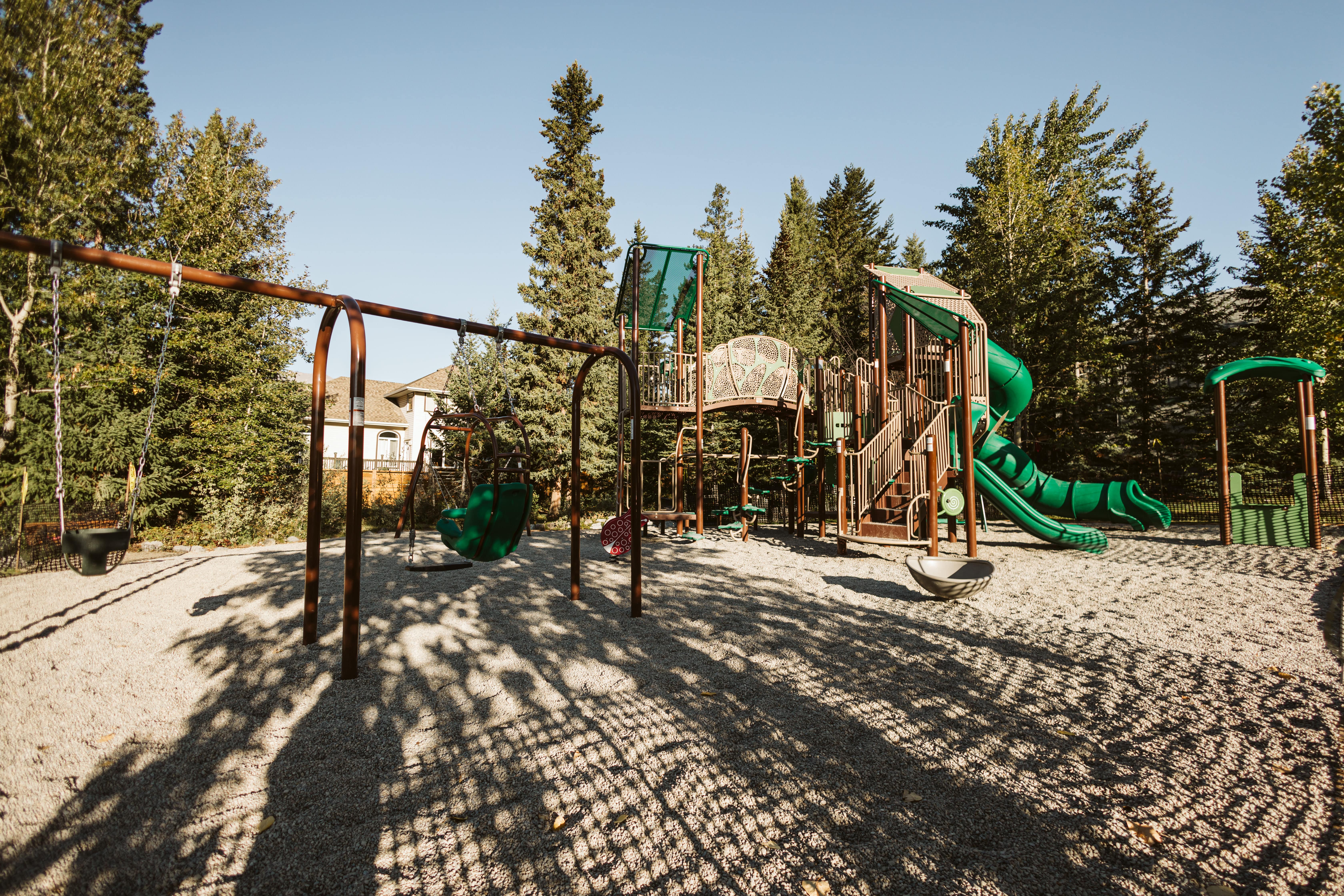Lady MacDonald Park (Canmore, AB) playground in Canmore, AB - outdoor recreational equipment