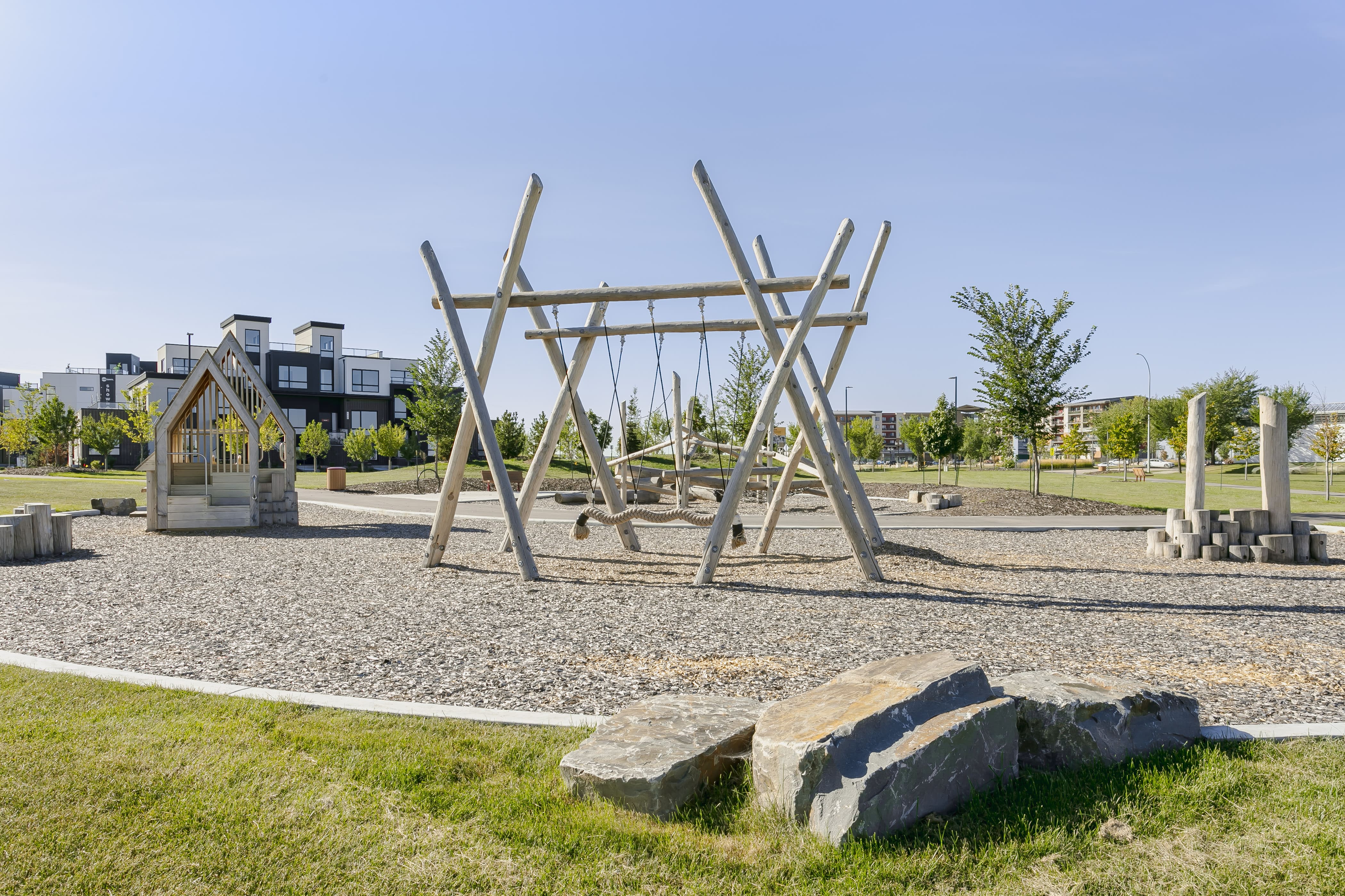 Rondeau Park playground in Edmonton, AB - modern playground design