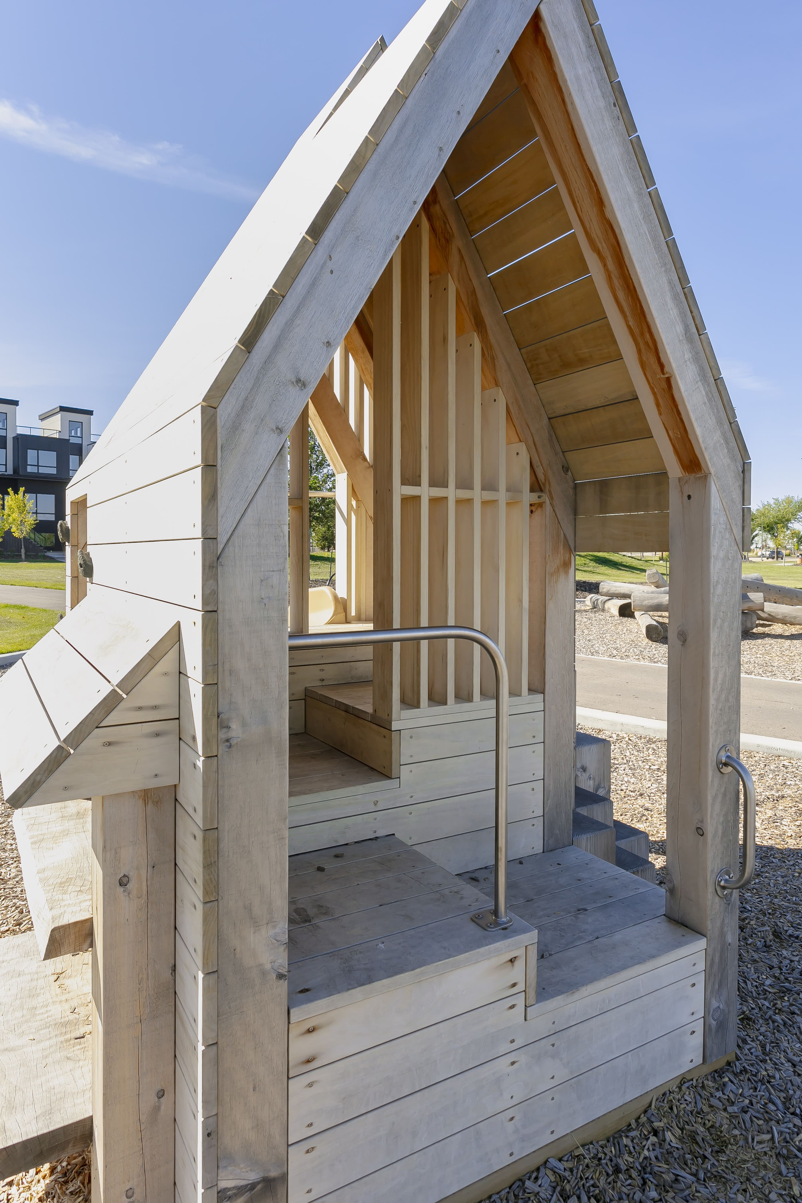 Rondeau Park (Edmonton, AB) playground in Edmonton, AB - inclusive play equipment