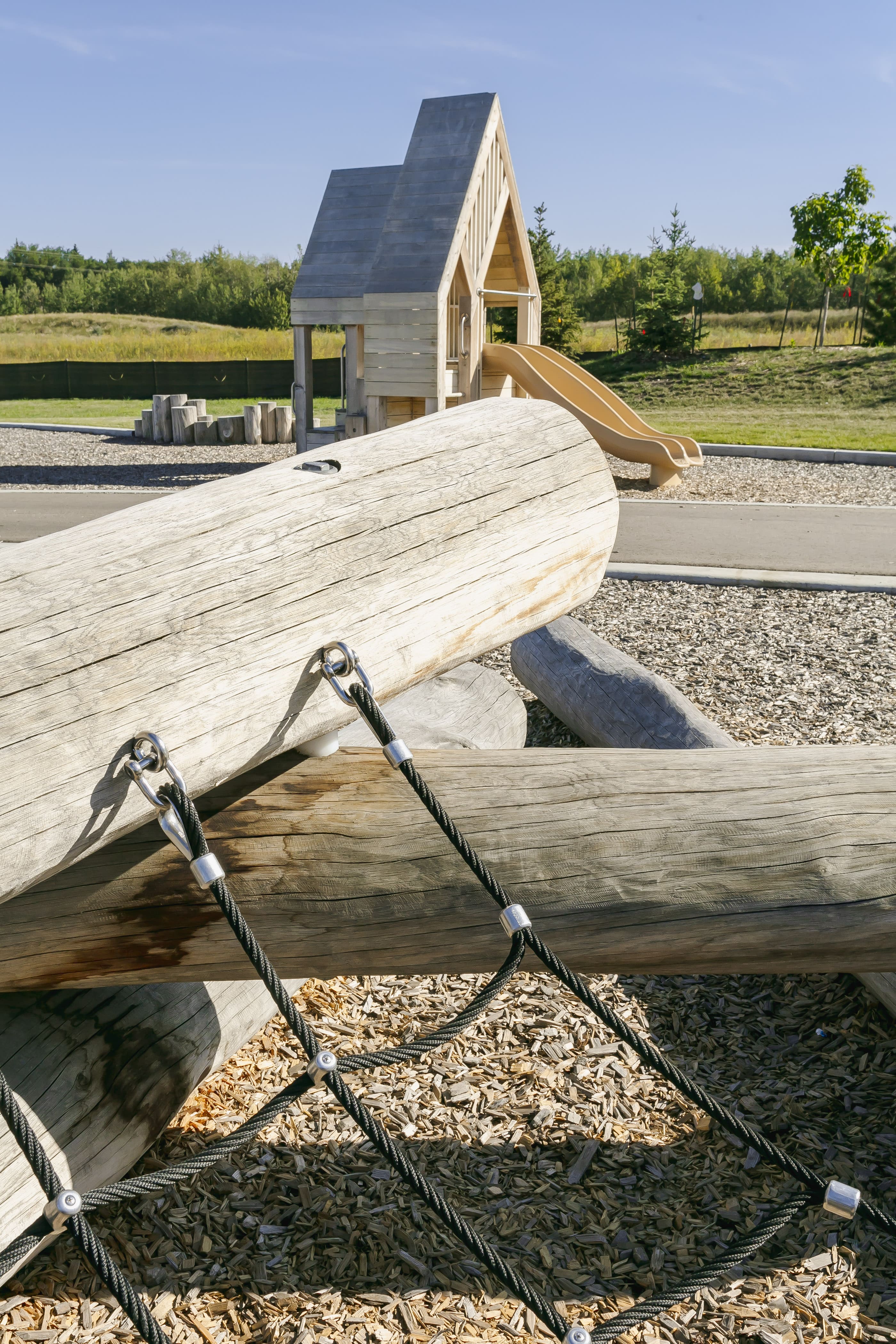 Rondeau Park (Edmonton, AB) playground in Edmonton, AB - playground swings and slides
