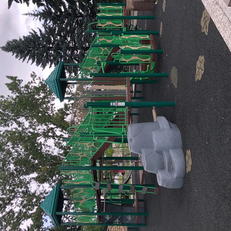 Crestwood Community Playground (Edmonton, AB) playground in Edmonton, AB - overview of play area and equipment