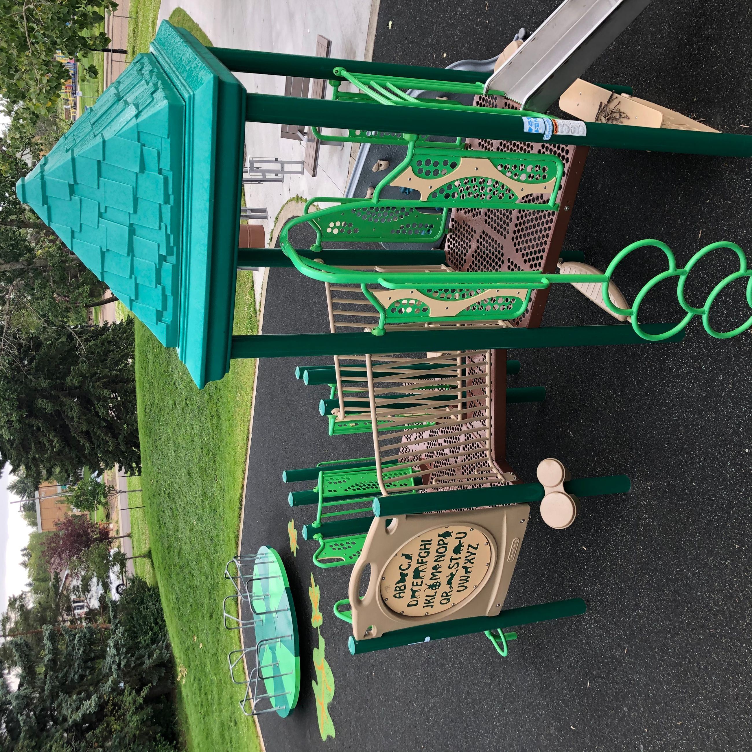 Crestwood Community Playground (Edmonton, AB) playground in Edmonton, AB - playground swings and slides