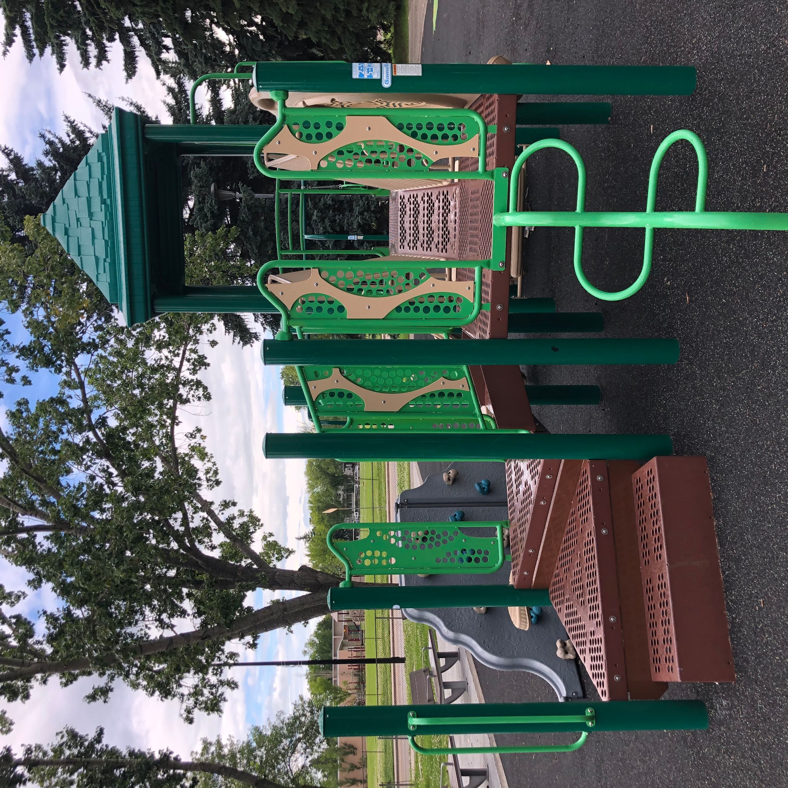 Crestwood Community Playground (Edmonton, AB) playground in Edmonton, AB - playground climbing structures