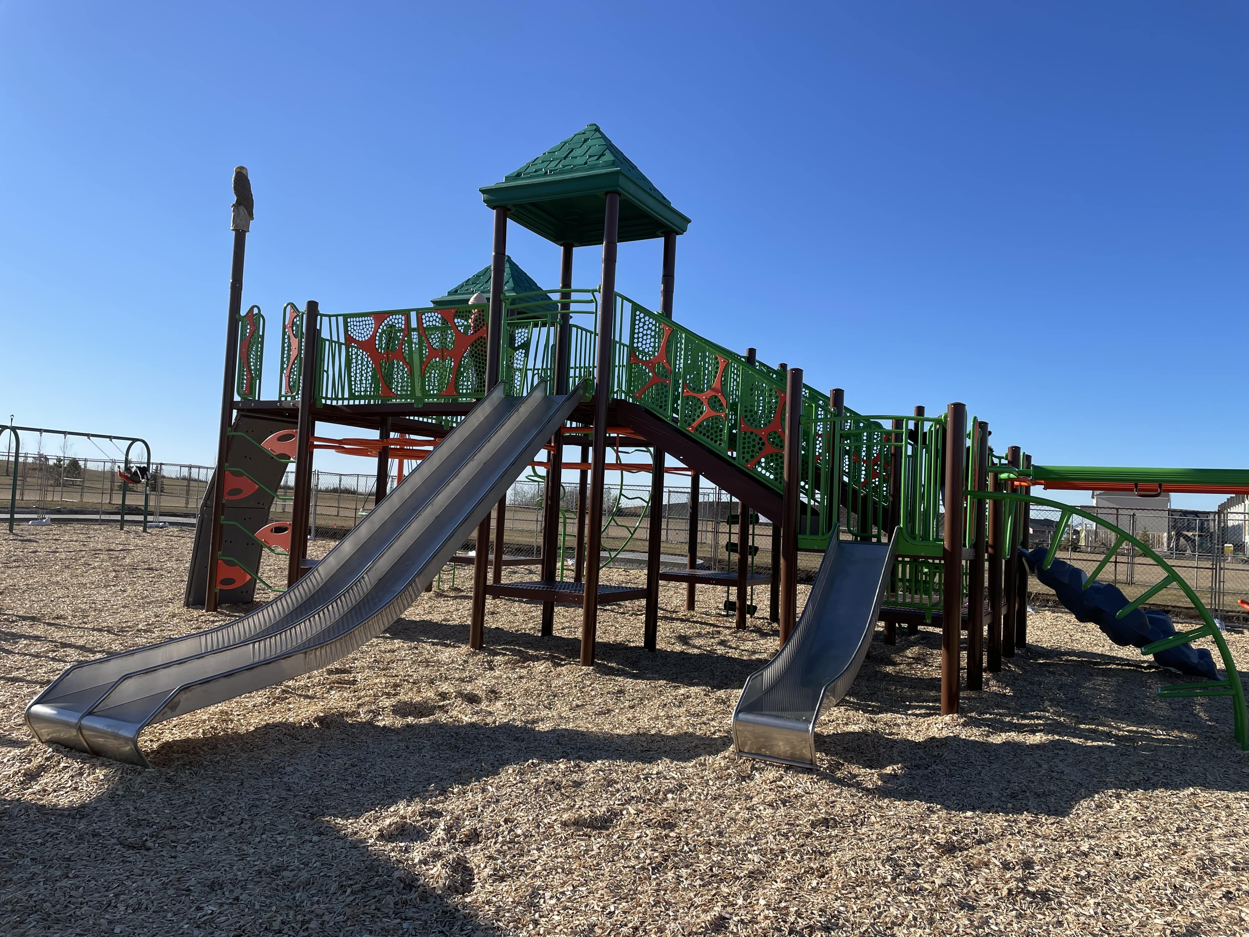 Shauna May Seneca School (Edmonton, AB) playground in Edmonton, AB - interactive play elements