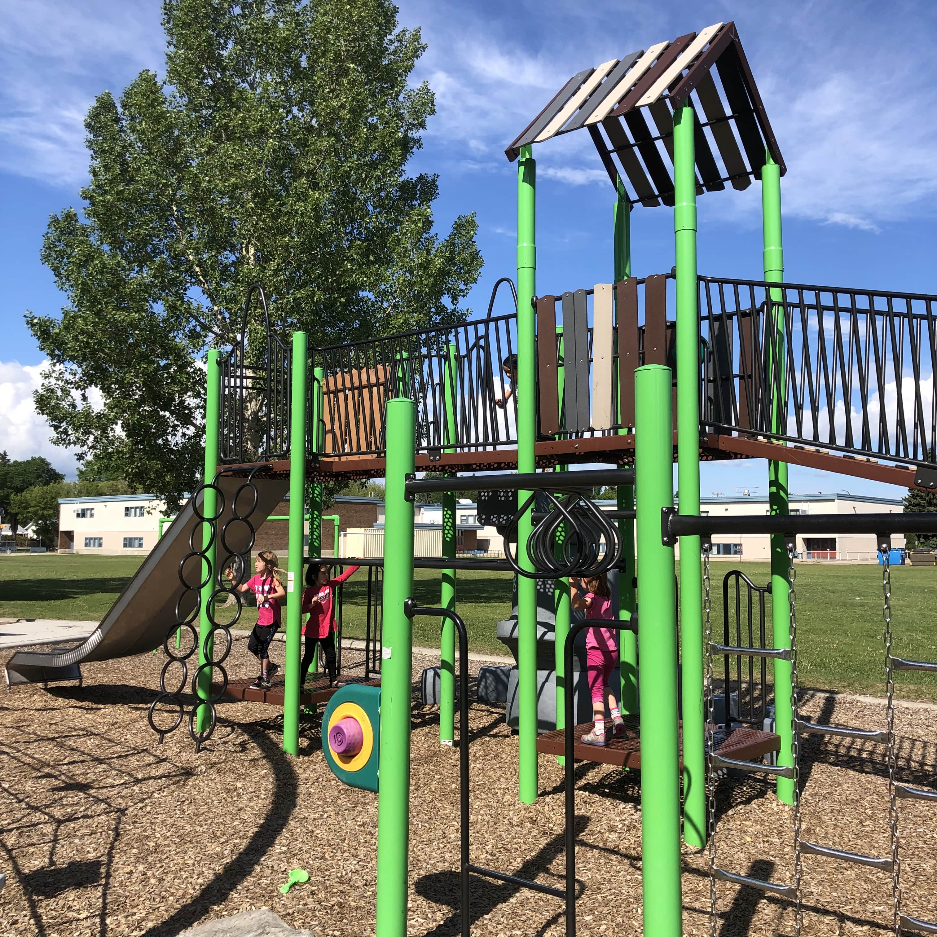 Meadowlark Park (Edmonton, AB) playground in Edmonton, AB - inclusive play equipment