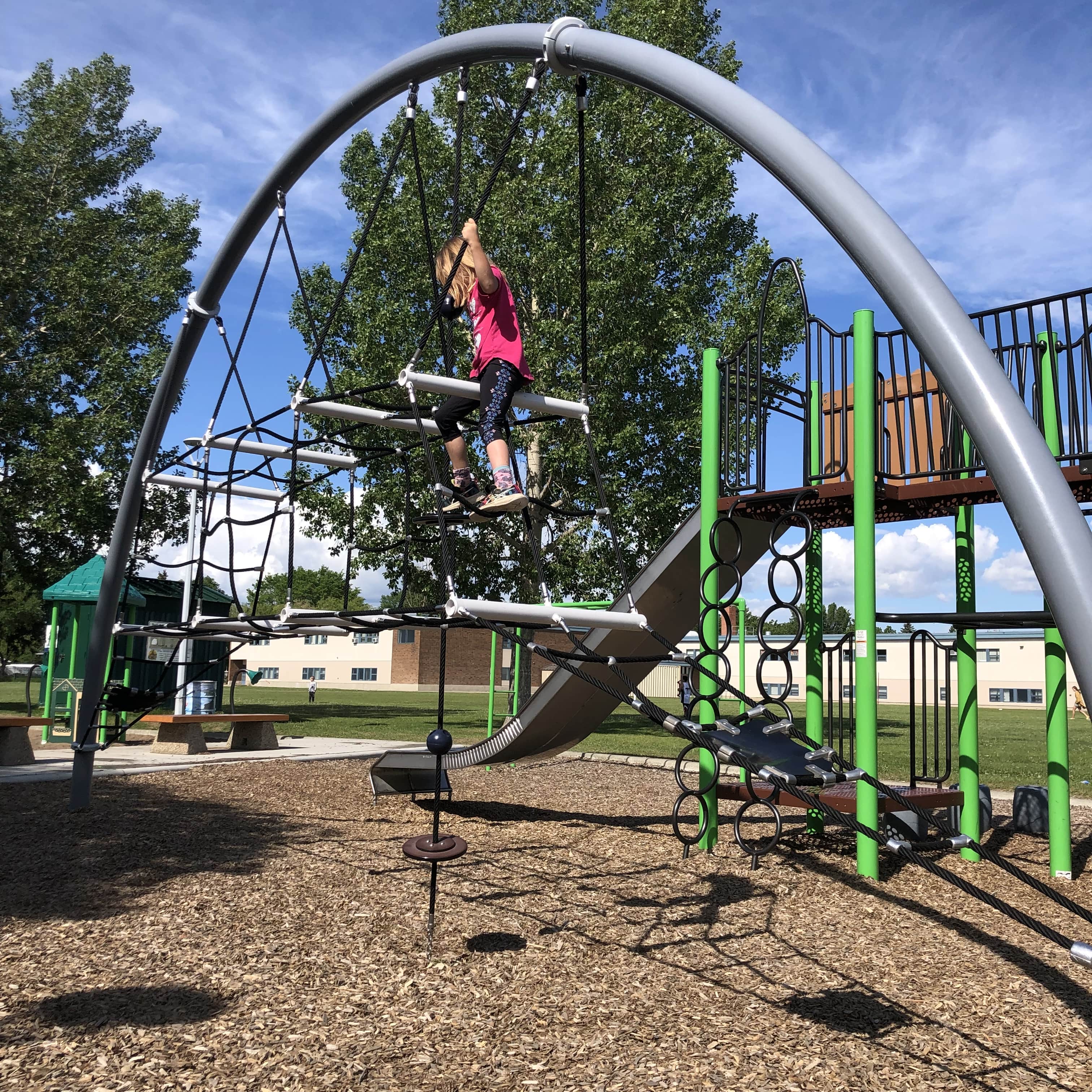 Meadowlark Park (Edmonton, AB) in Edmonton, AB - playground detail and design features
