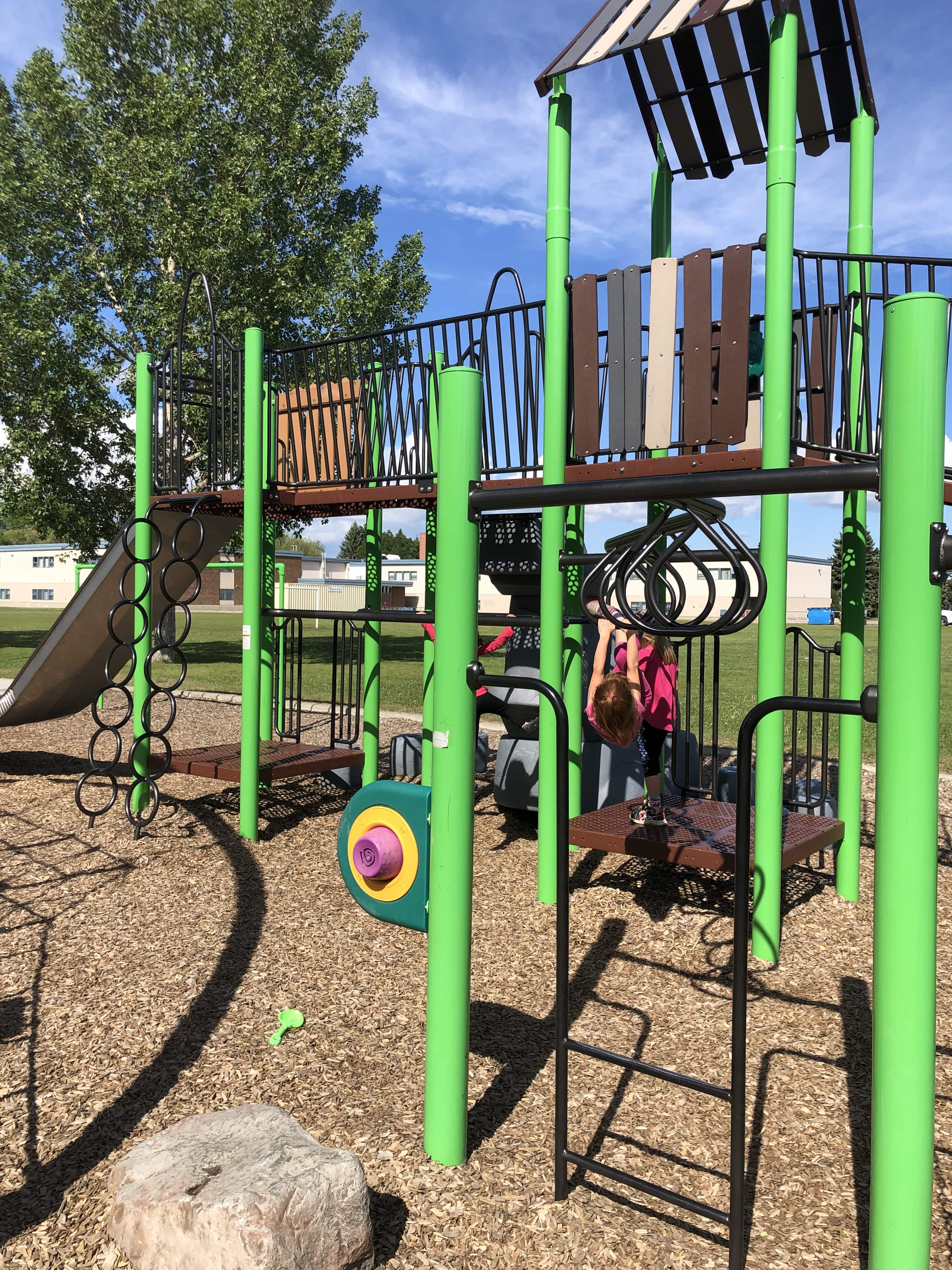 Meadowlark Park (Edmonton, AB) playground in Edmonton, AB - outdoor recreational equipment