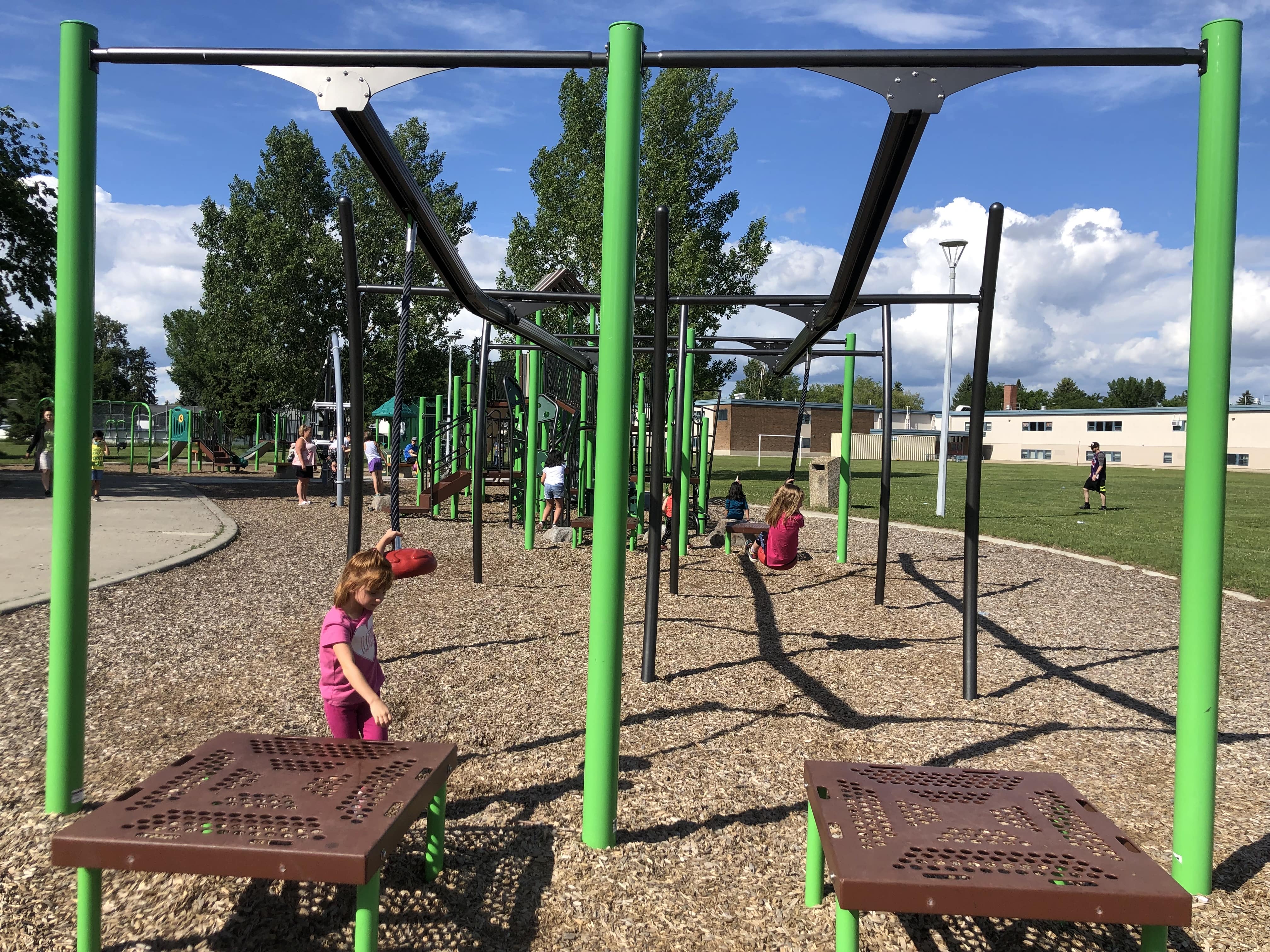 Meadowlark Park (Edmonton, AB) playground in Edmonton, AB - community play space