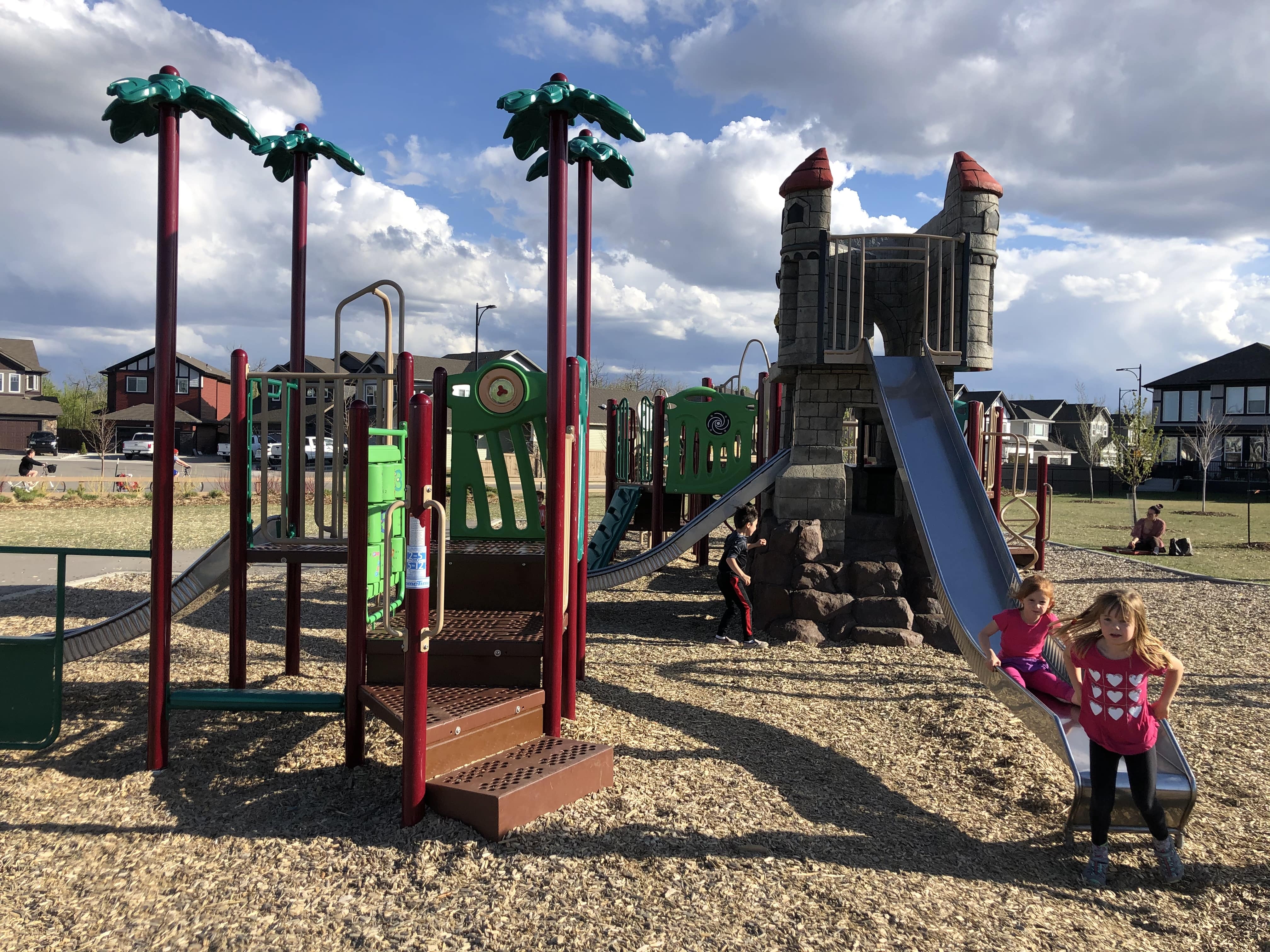 Rapperswill Playground playground in Edmonton, AB - playground safety surfacing