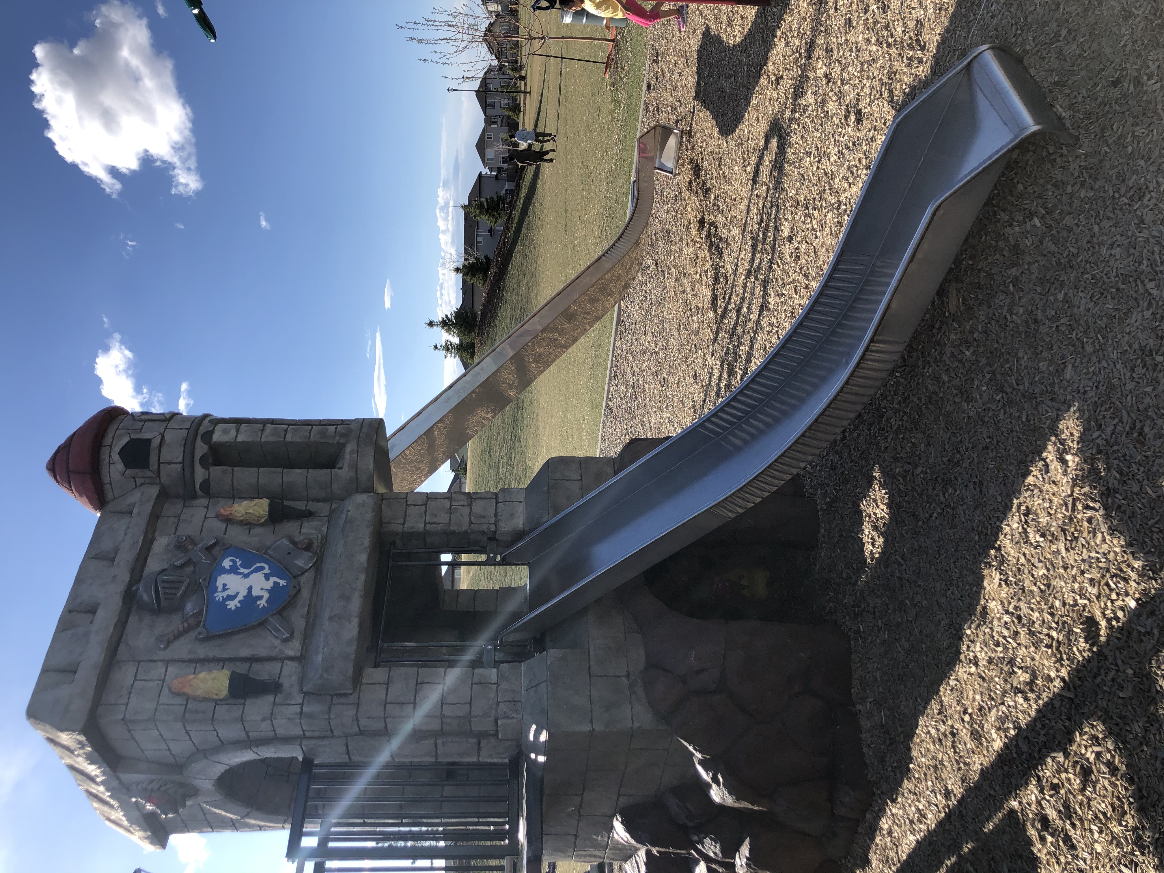 Rapperswill Playground playground in Edmonton, AB - natural and built play elements