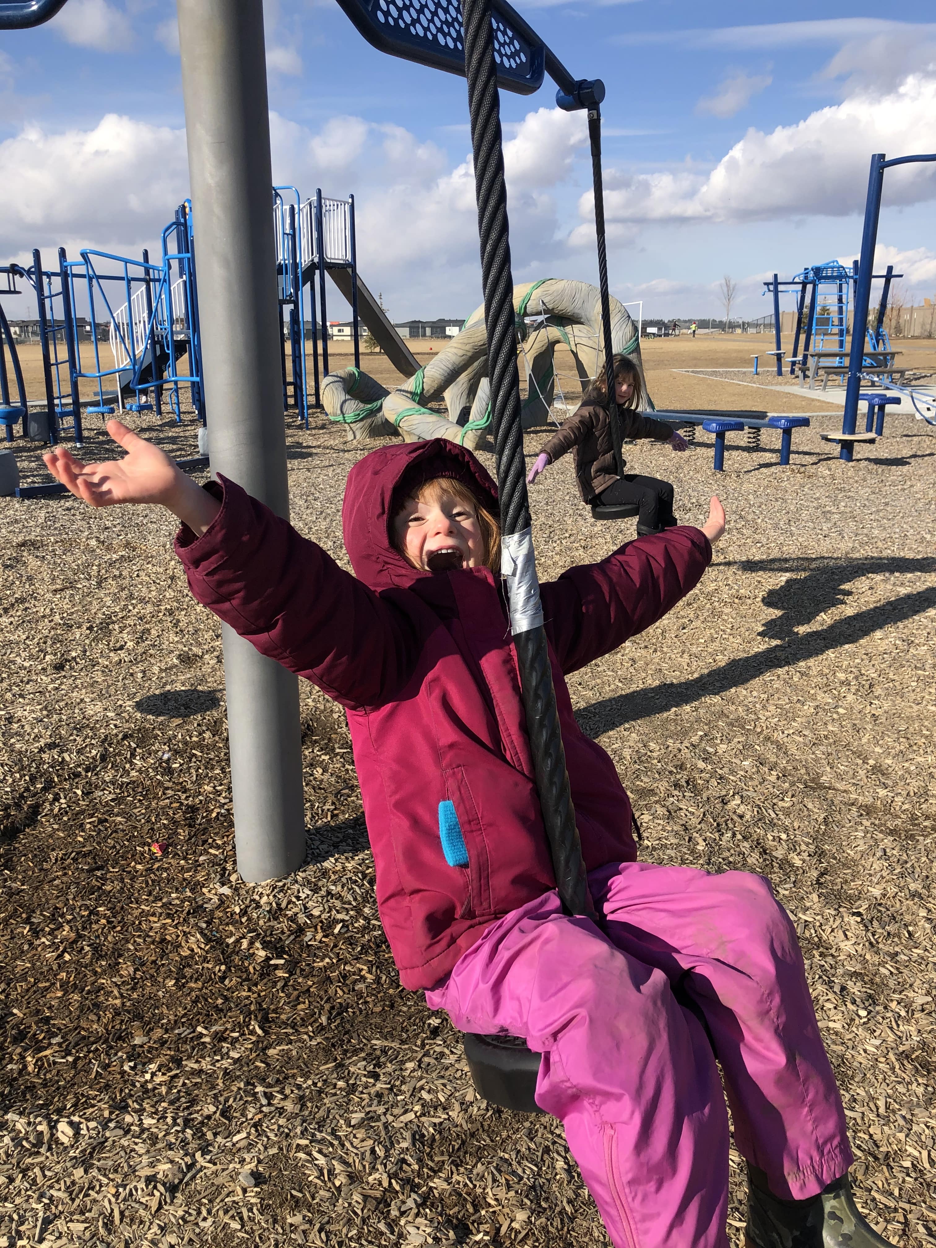 Svend Hanson School (Edmonton, AB) playground in Edmonton, AB - outdoor recreational equipment