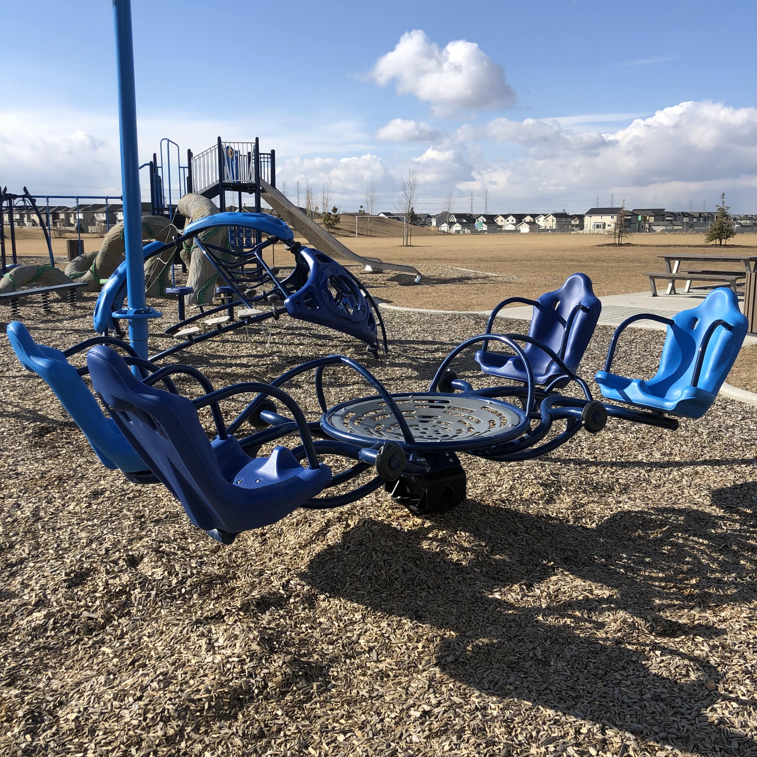 Svend Hanson School (Edmonton, AB) playground in Edmonton, AB - playground climbing structures