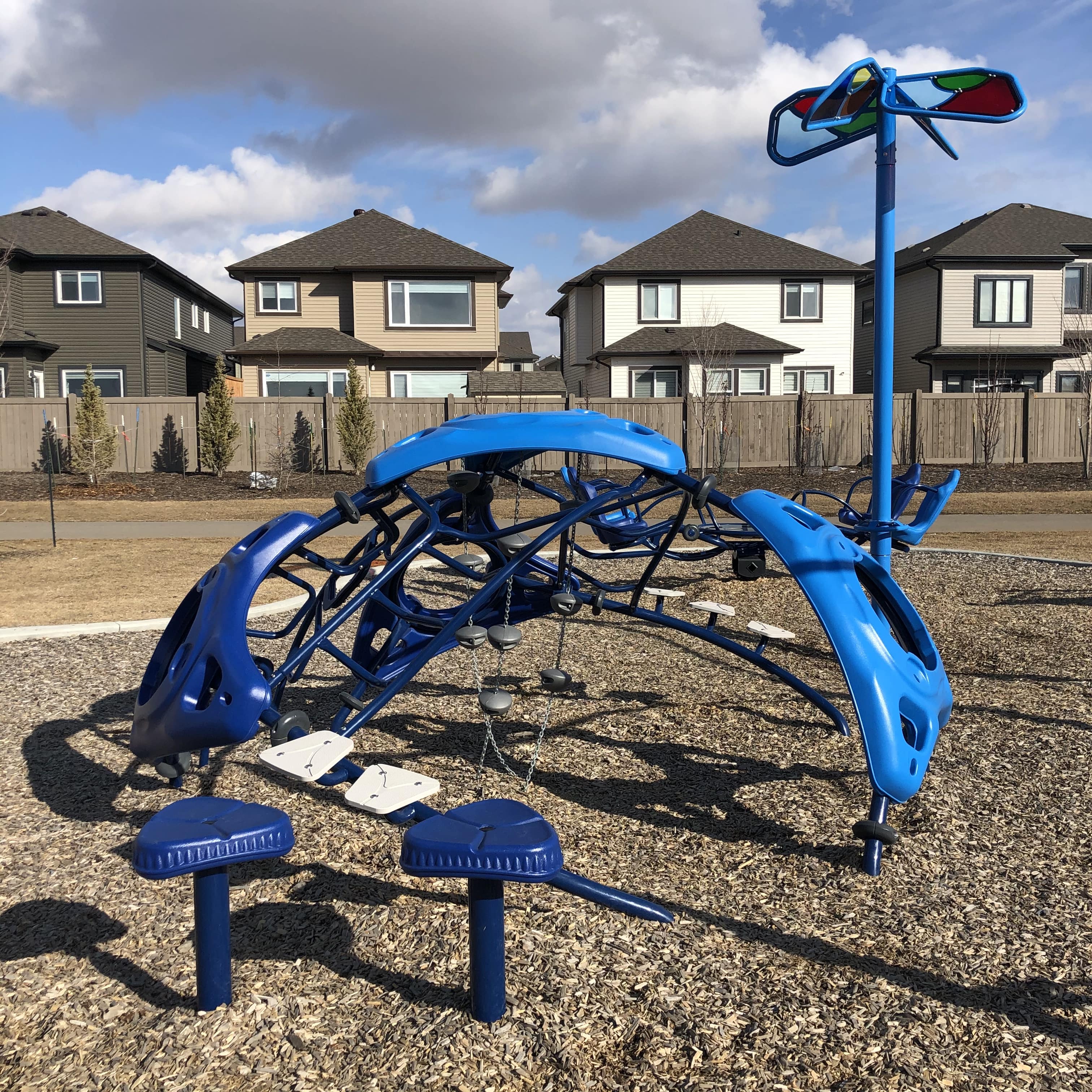 Svend Hanson School (Edmonton, AB) playground in Edmonton, AB - playground swings and slides