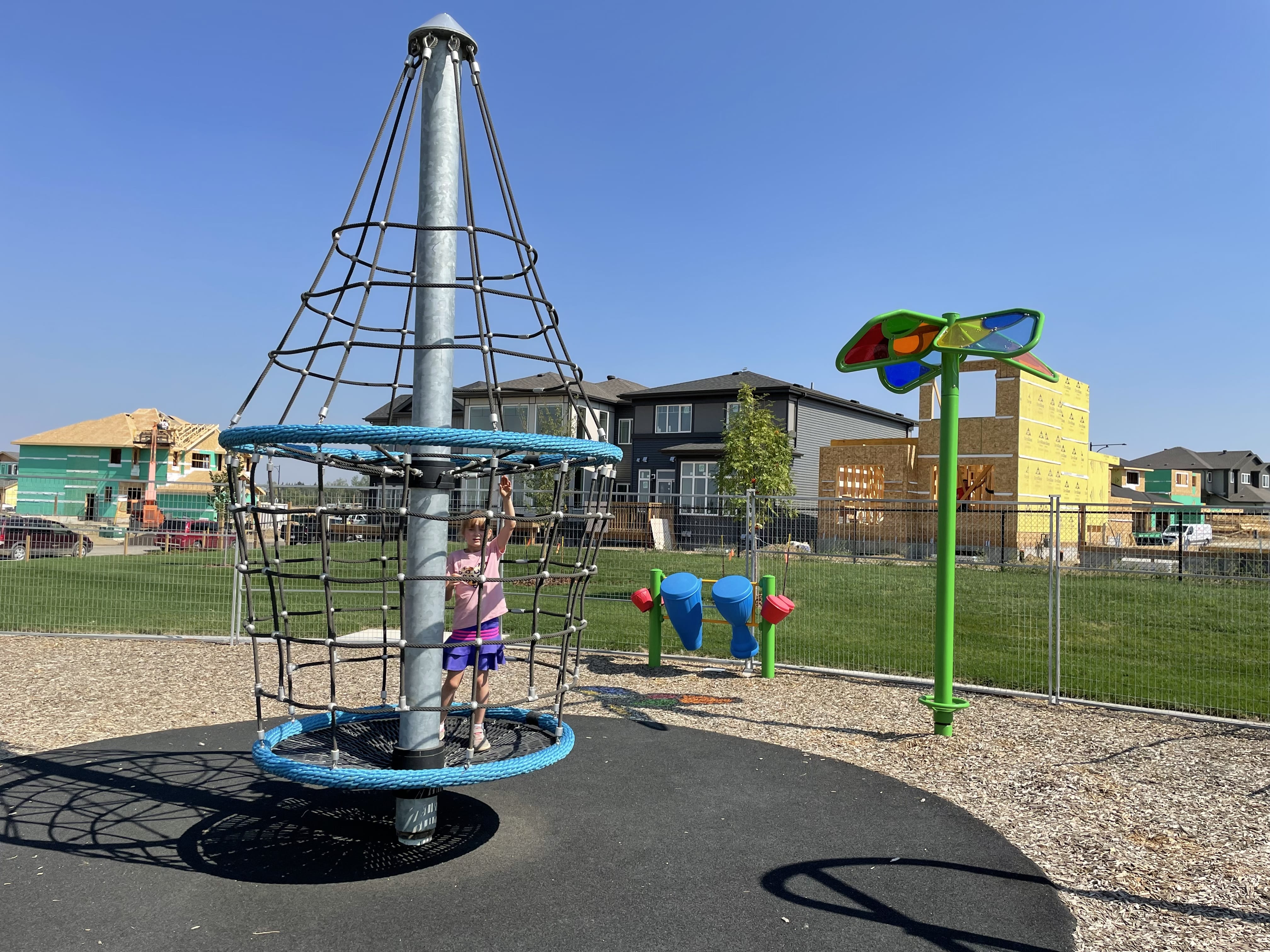 Kinglet Gardens (Edmonton, AB) playground in Edmonton, AB - interactive play elements