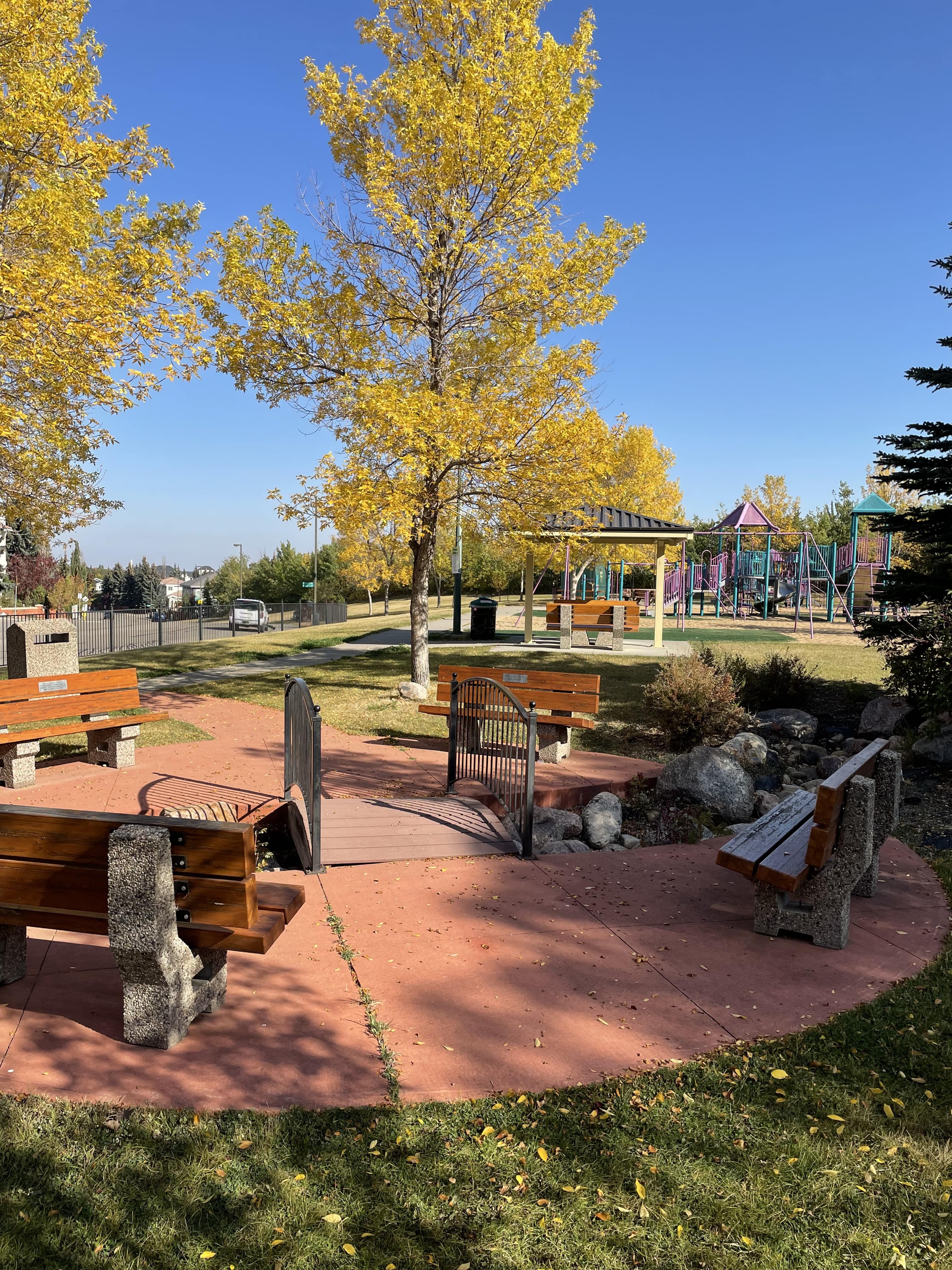 Falconer Heights Playground (Edmonton, AB) playground in Edmonton, AB - accessible playground features