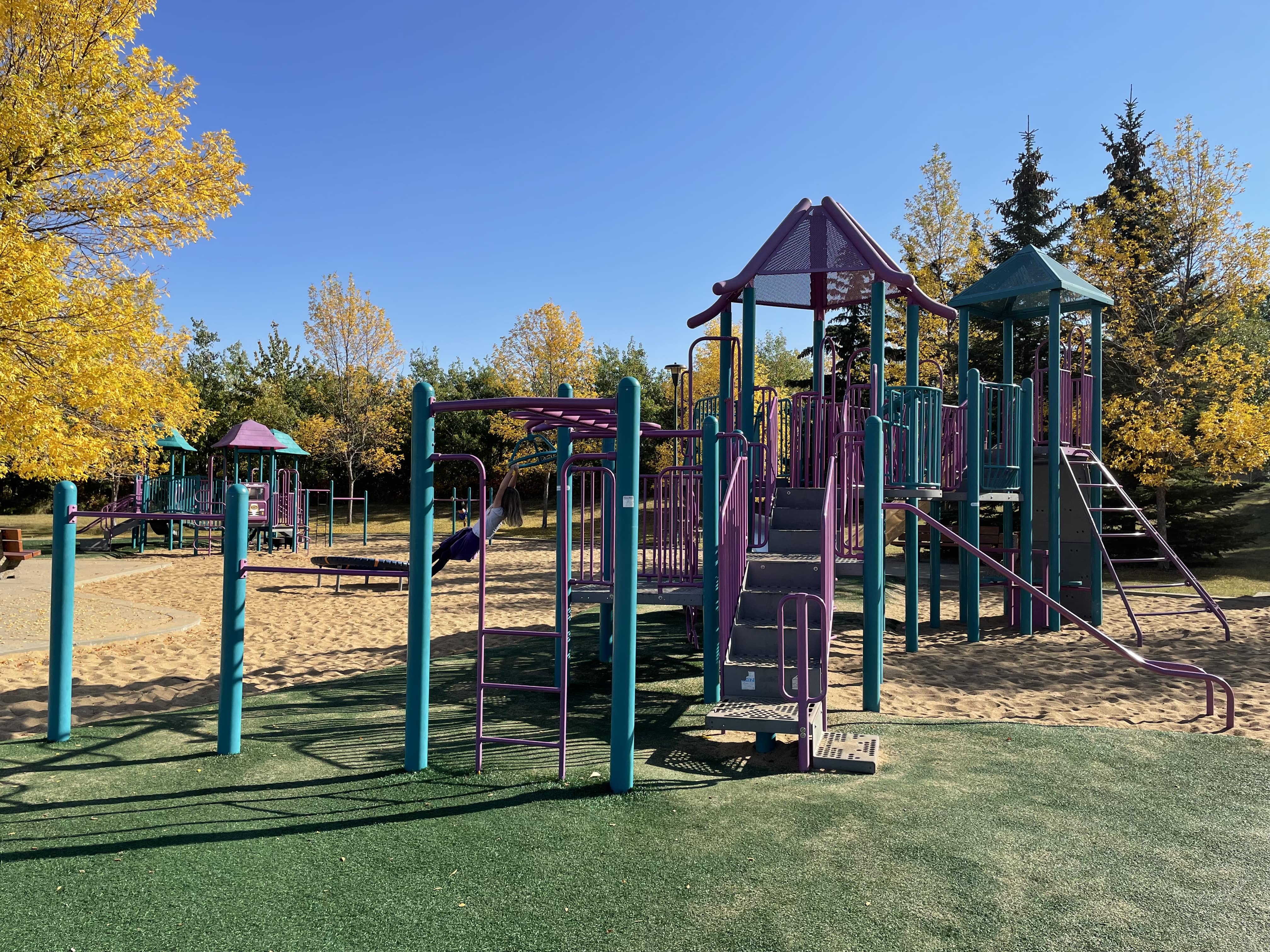 Falconer Heights Playground (Edmonton, AB) playground in Edmonton, AB - interactive play elements