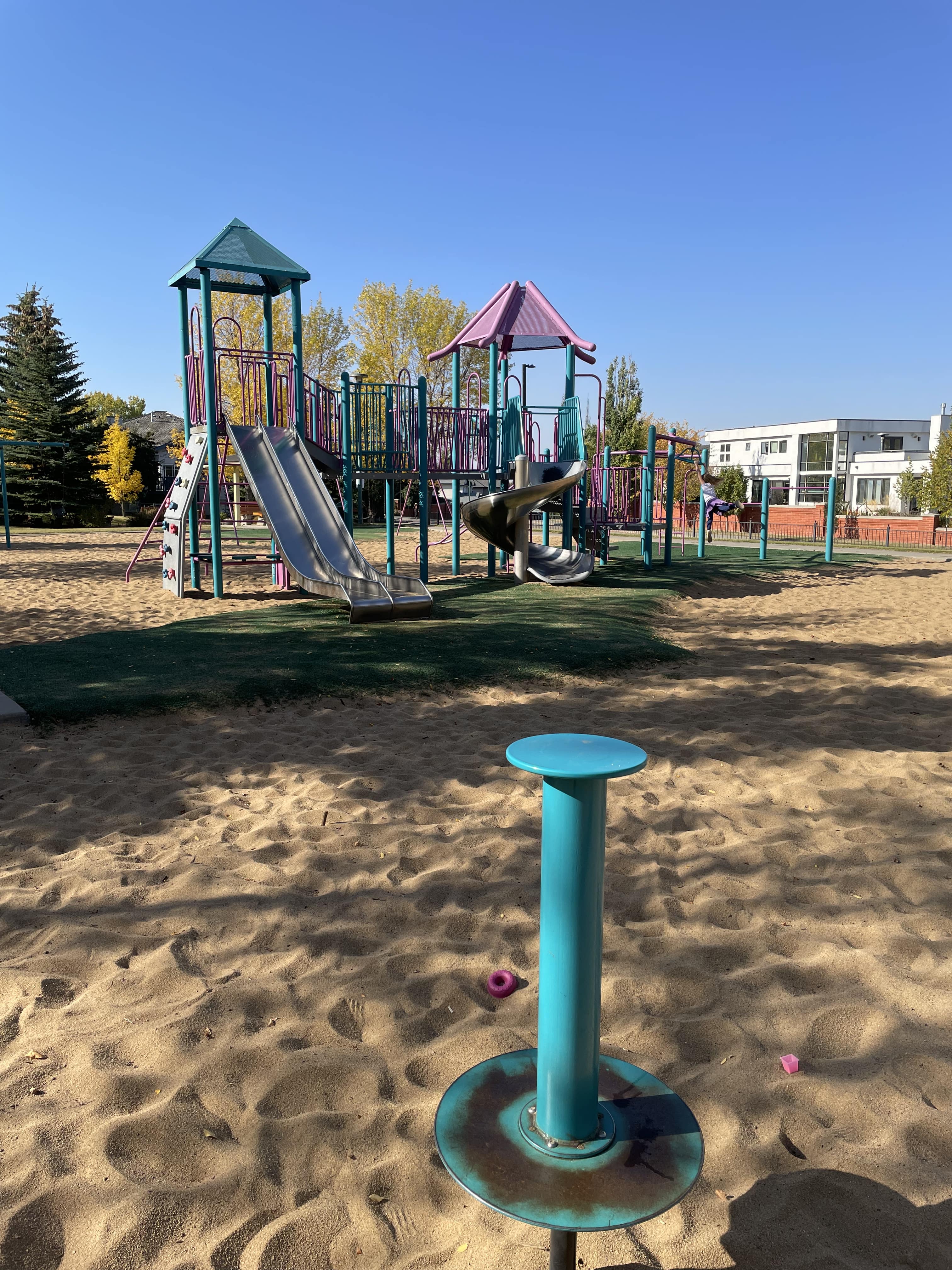 Falconer Heights Playground (Edmonton, AB) playground in Edmonton, AB - playground swings and slides