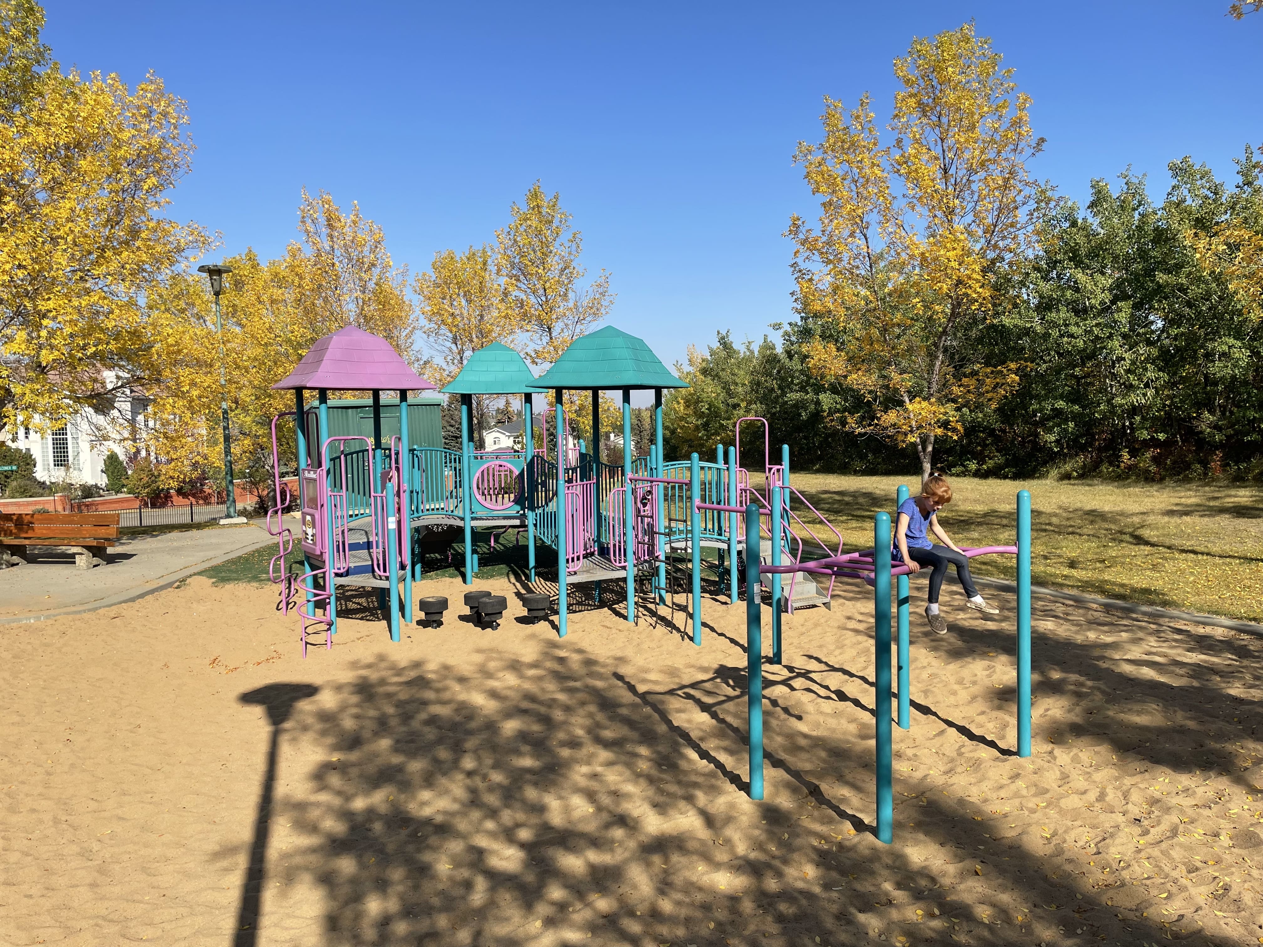 Falconer Heights Playground (Edmonton, AB) playground in Edmonton, AB - accessible playground features